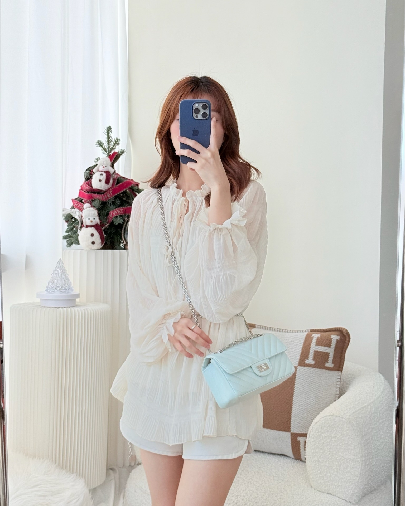 Chanel Mini Reissue 224 Blue Aged Calfskin