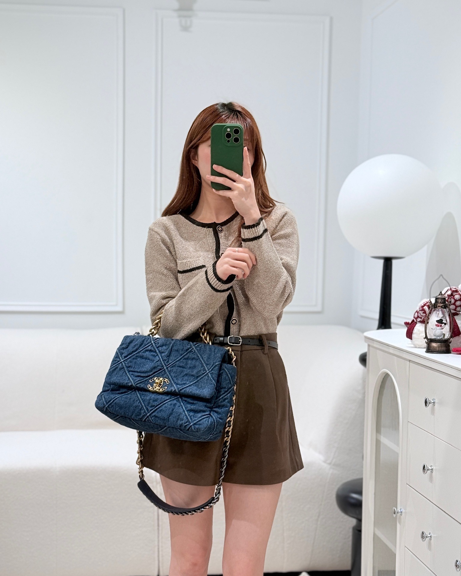 Chanel 19 Medium Dark Denim