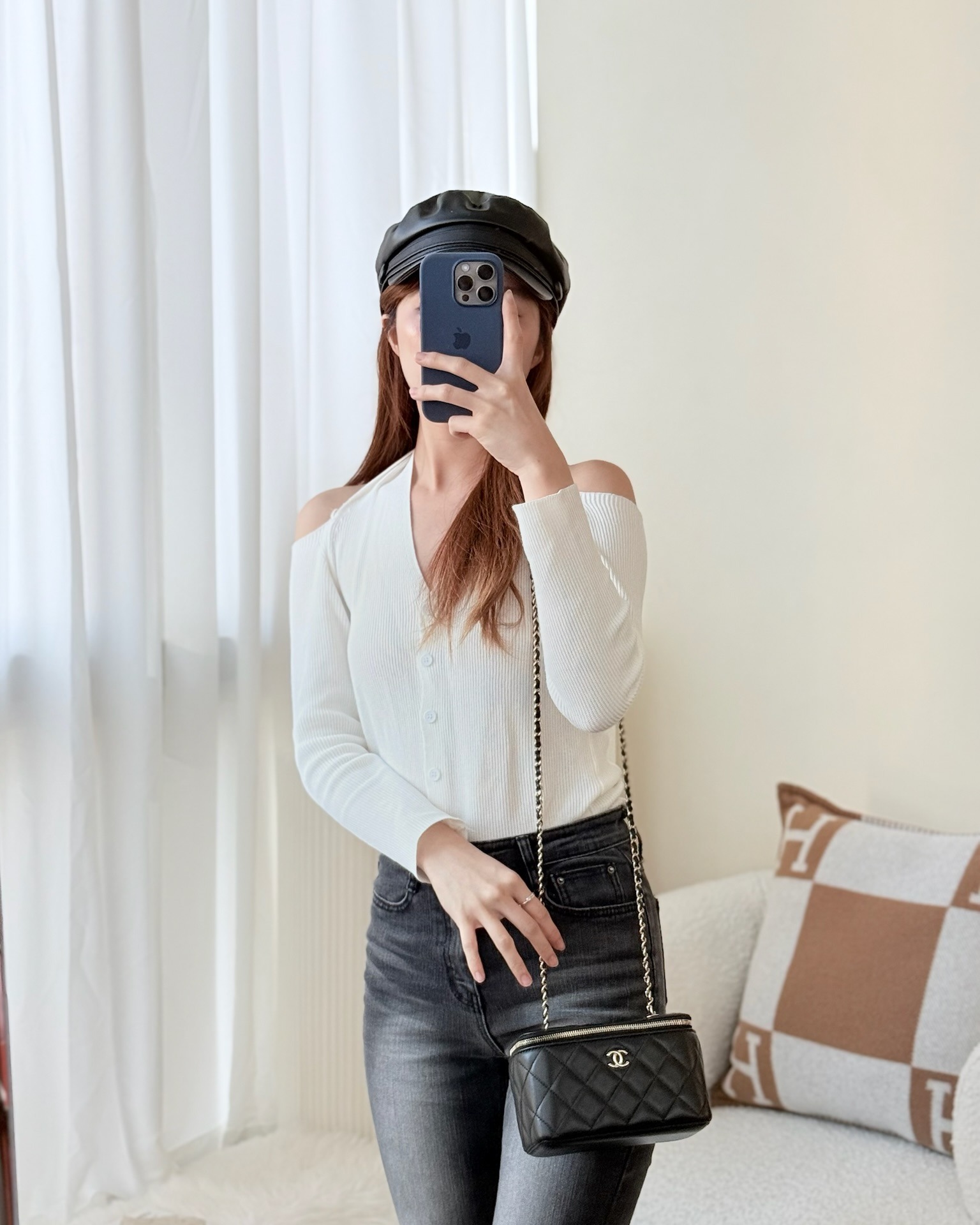 Chanel Trendy CC Vanity with Chain Black Lambskin