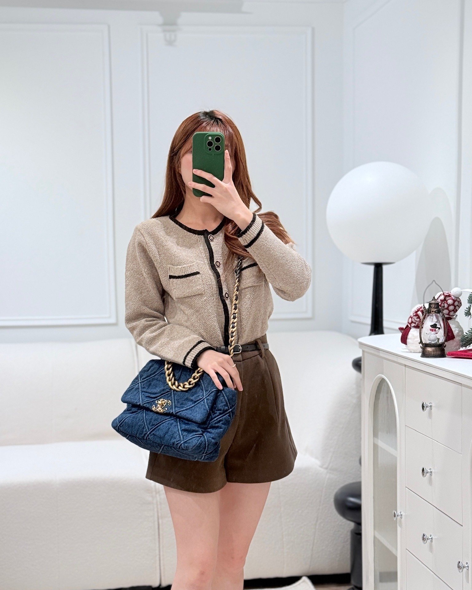 Chanel 19 Medium Dark Denim