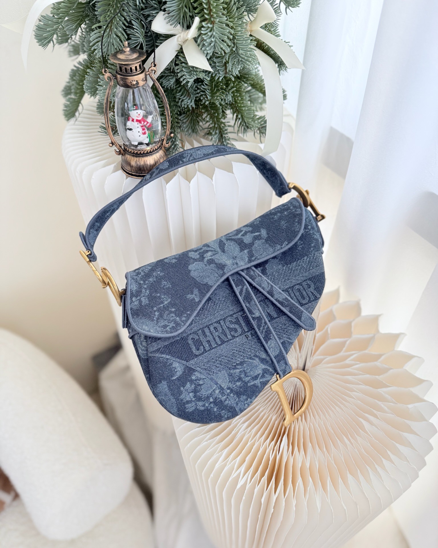 Dior Saddle Bag Navy Denim