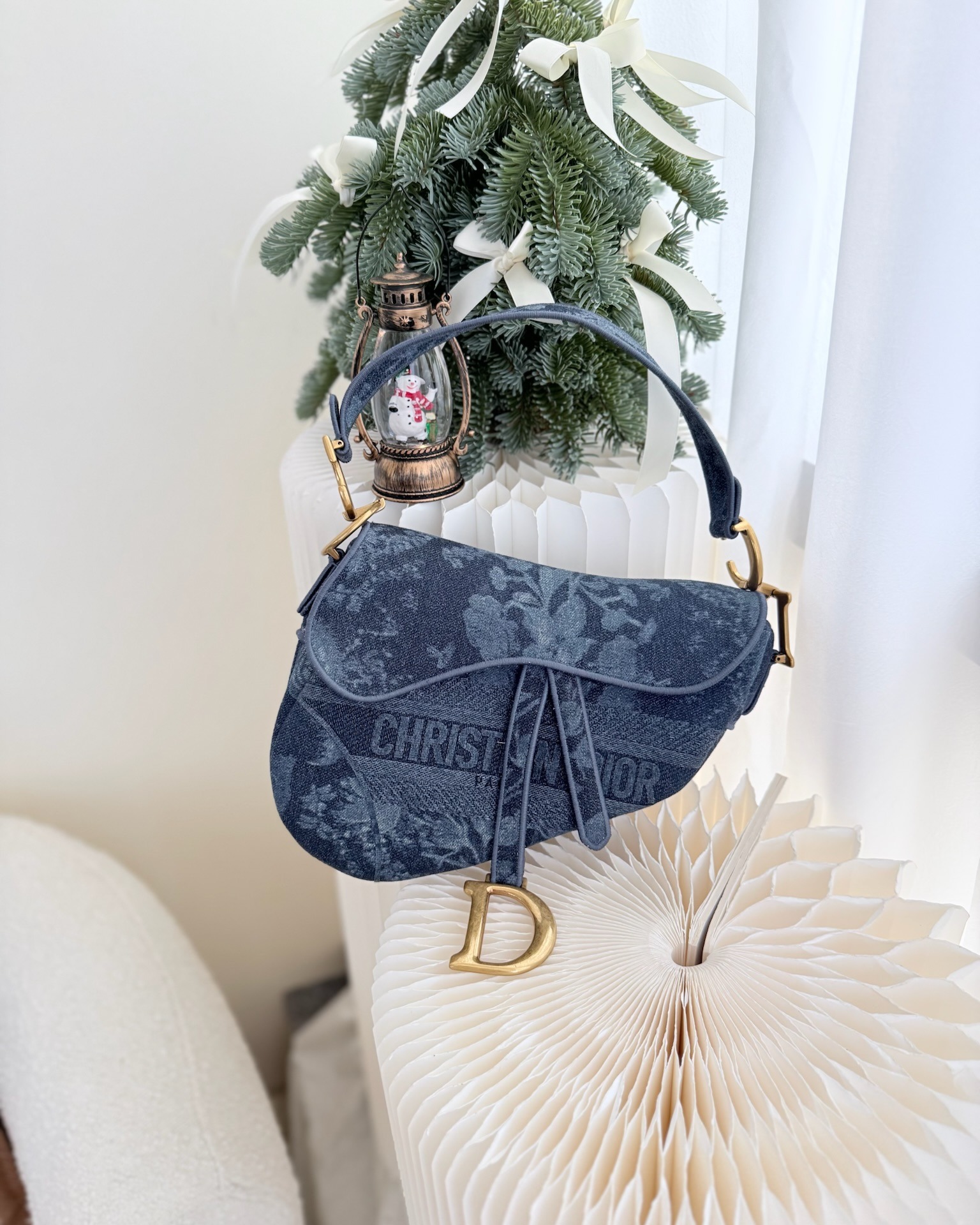 Dior Saddle Bag Navy Denim