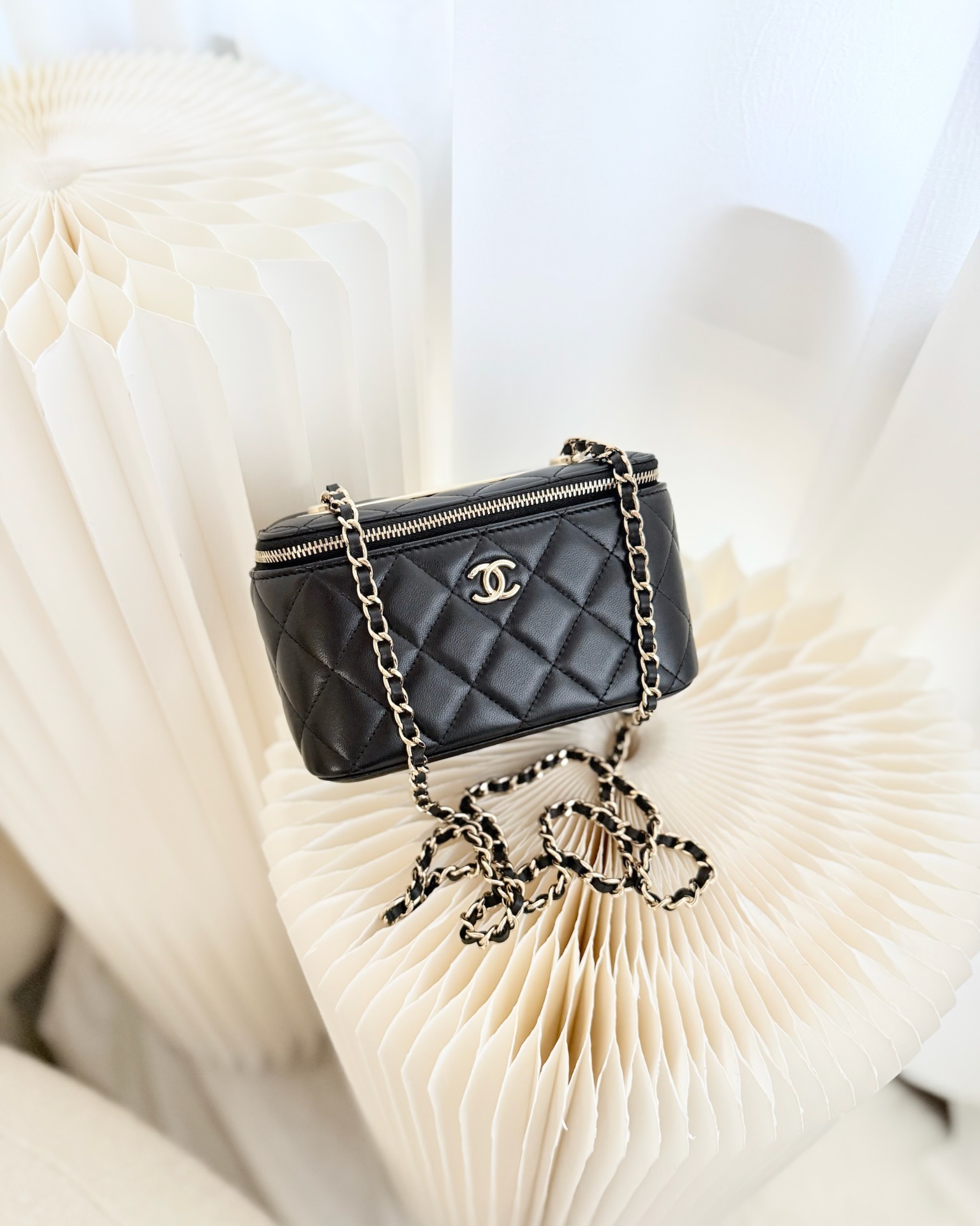 Chanel Trendy CC Vanity with Chain Black Lambskin