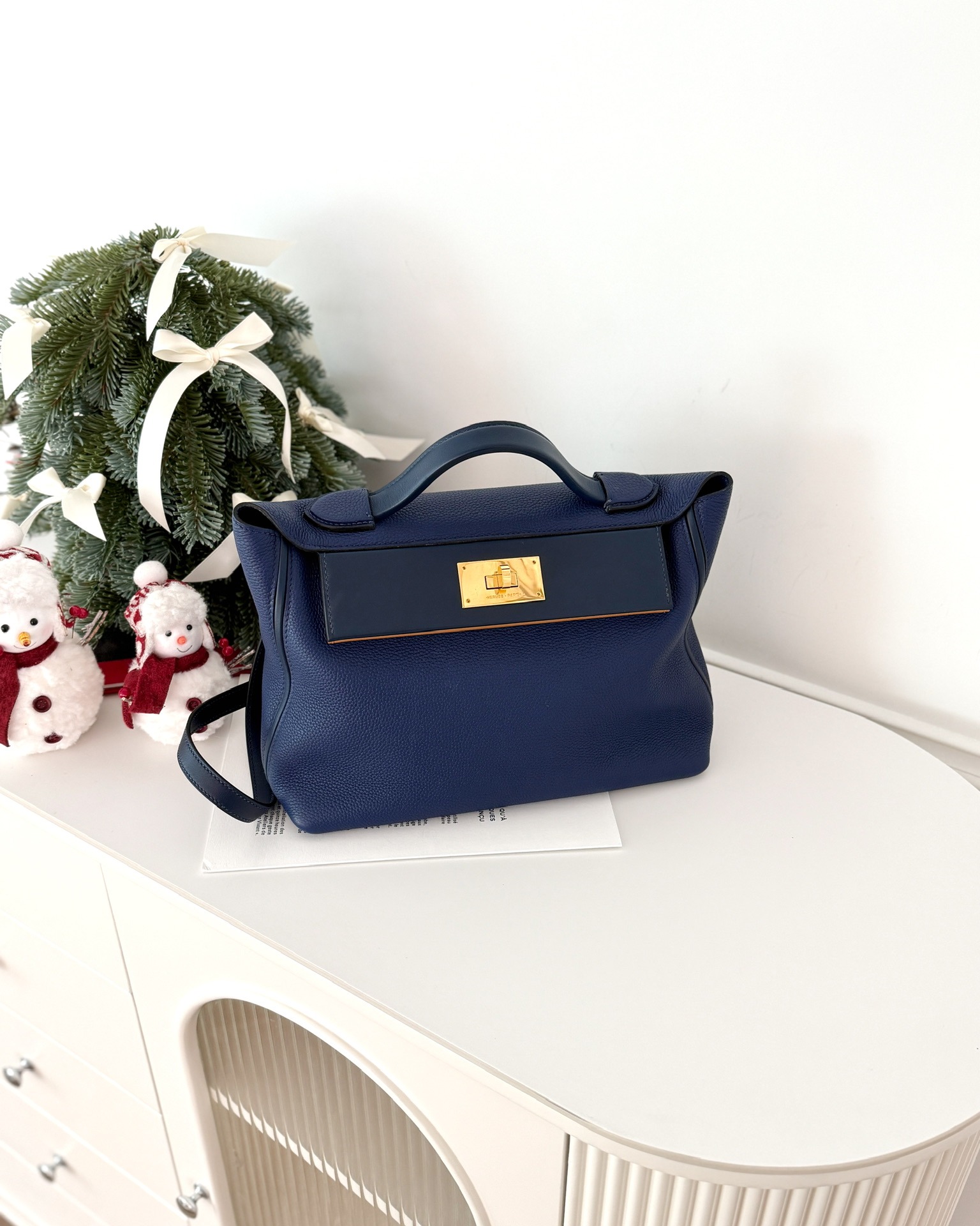 Hermès 24/24 29 Multicolor Bleu Saphir Navy Sesame TM/Swift