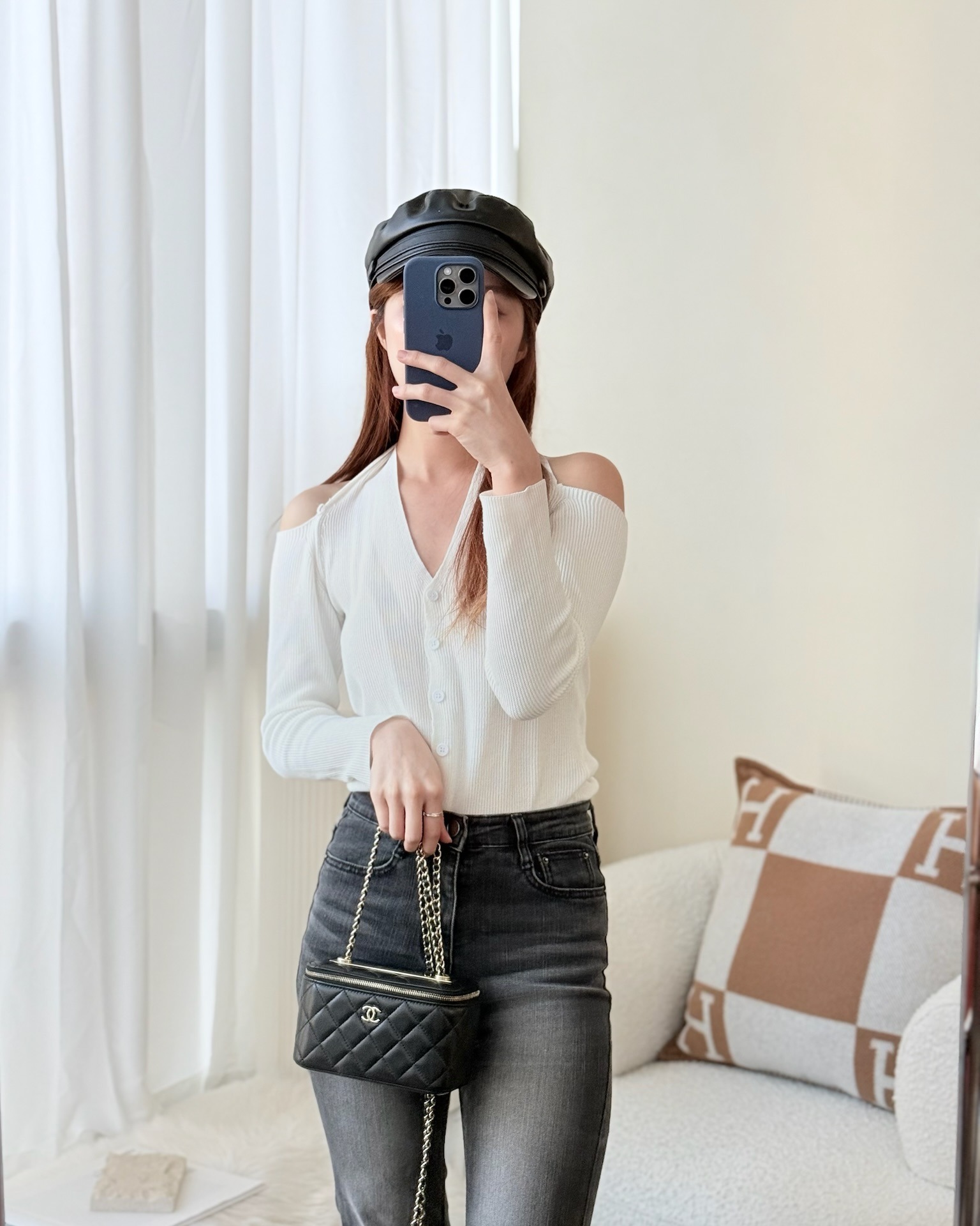 Chanel Trendy CC Vanity with Chain Black Lambskin