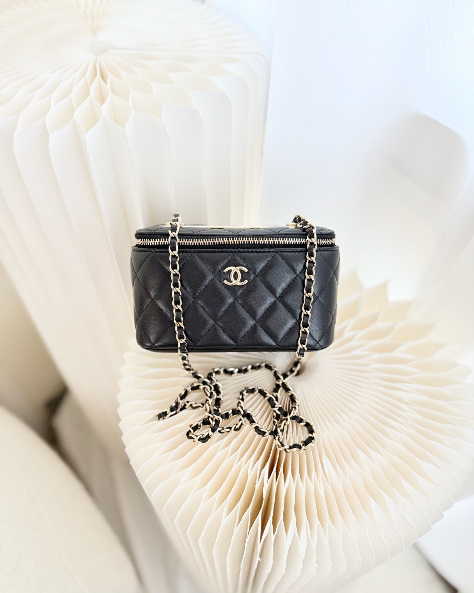 Chanel Trendy CC Vanity with Chain Black Lambskin