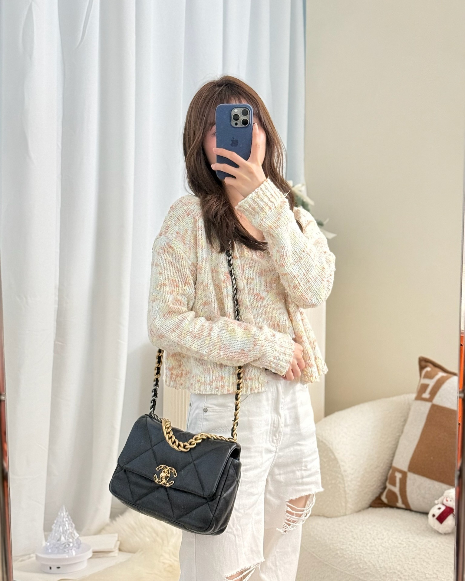 Chanel 19 Small Black Mixed Hardware