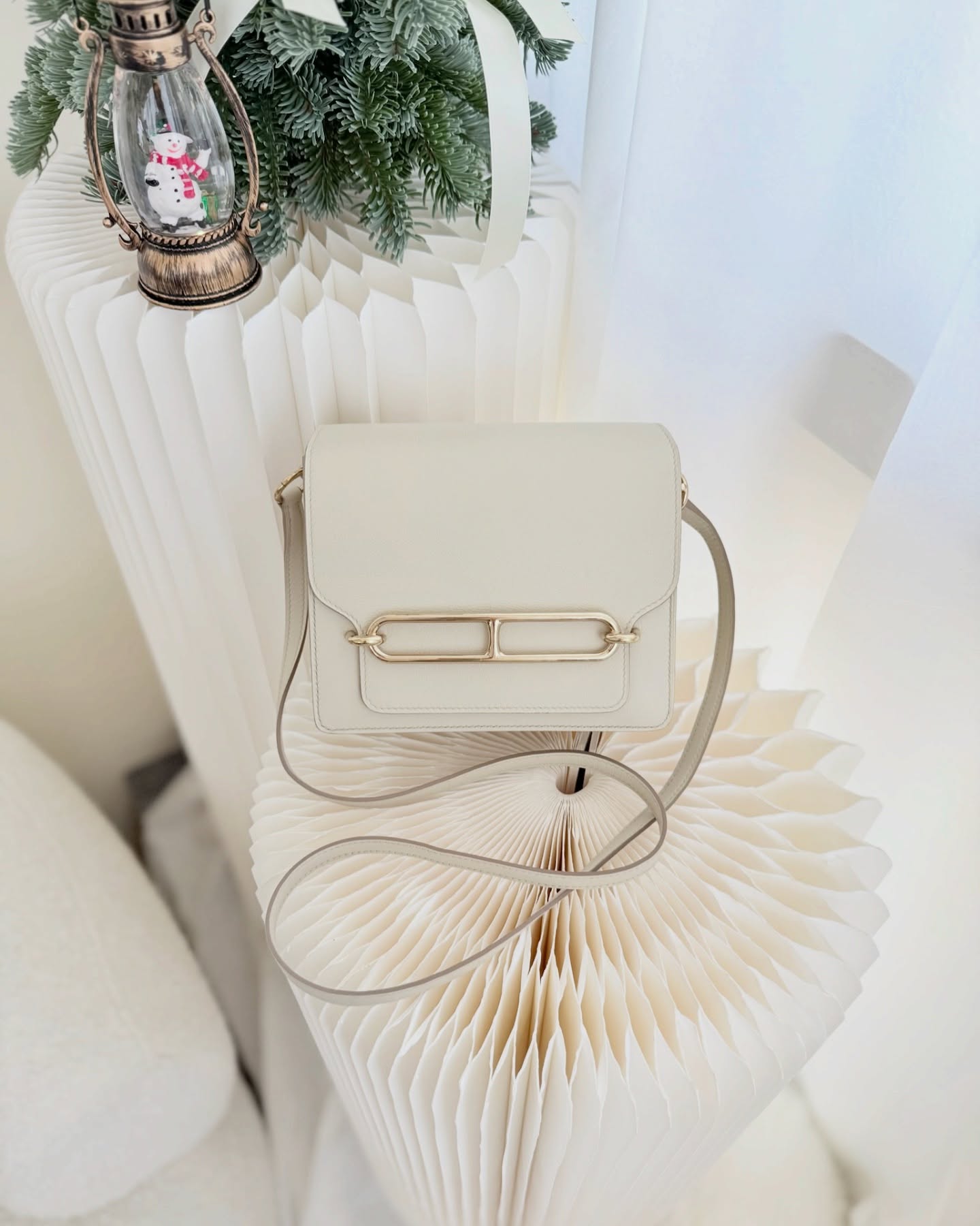 Hermès Roulis Mini 18 Beton 8L Evercolor Permabrass Hardware