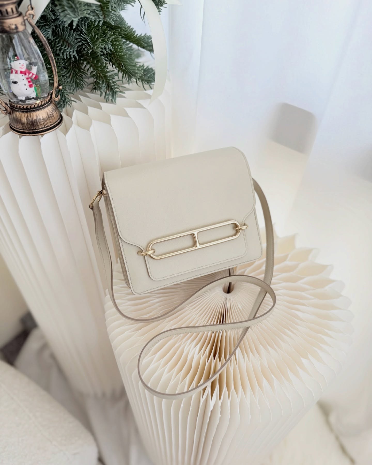 Hermès Roulis Mini 18 Beton 8L Evercolor Permabrass Hardware