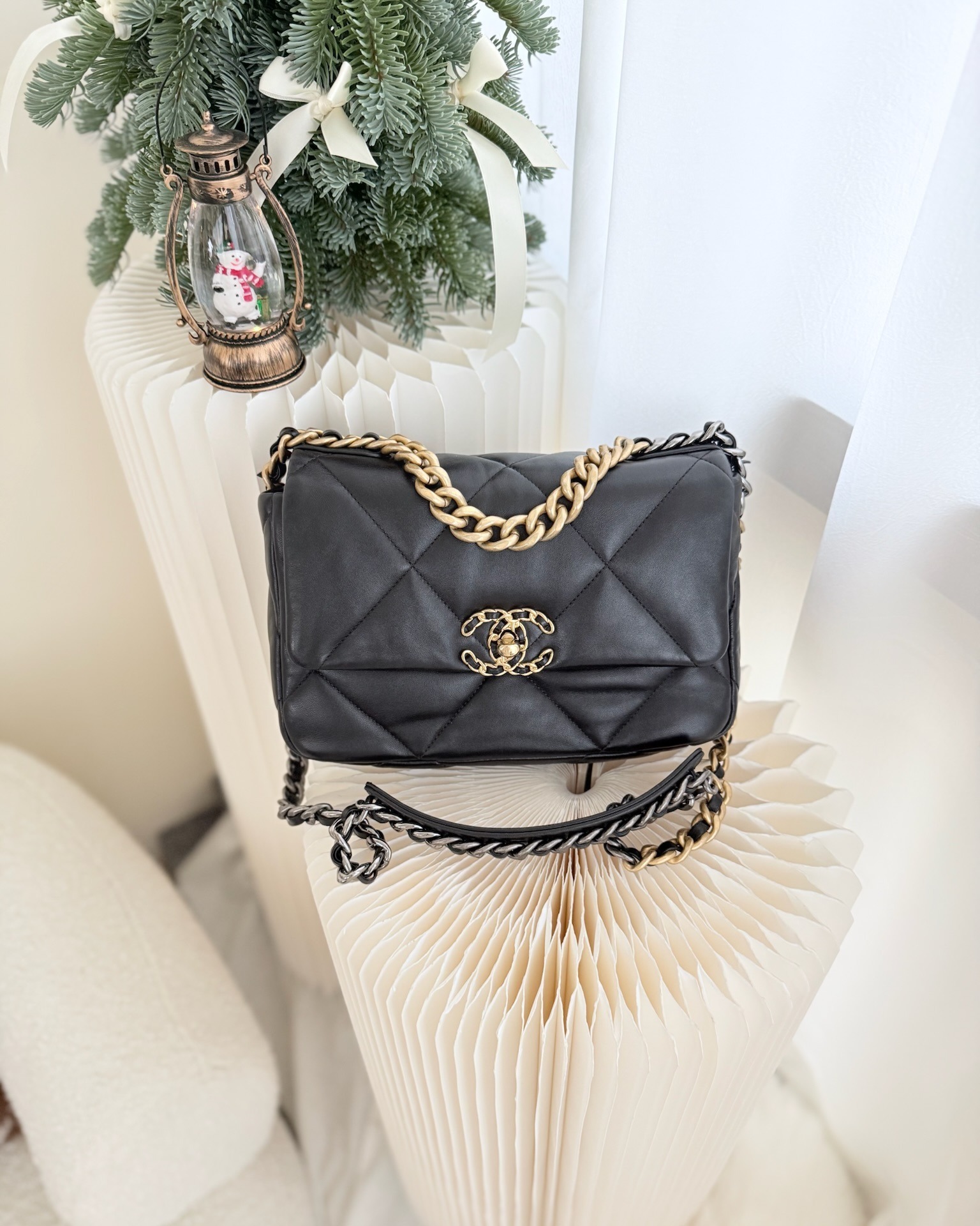 Chanel 19 Small Black Mixed Hardware