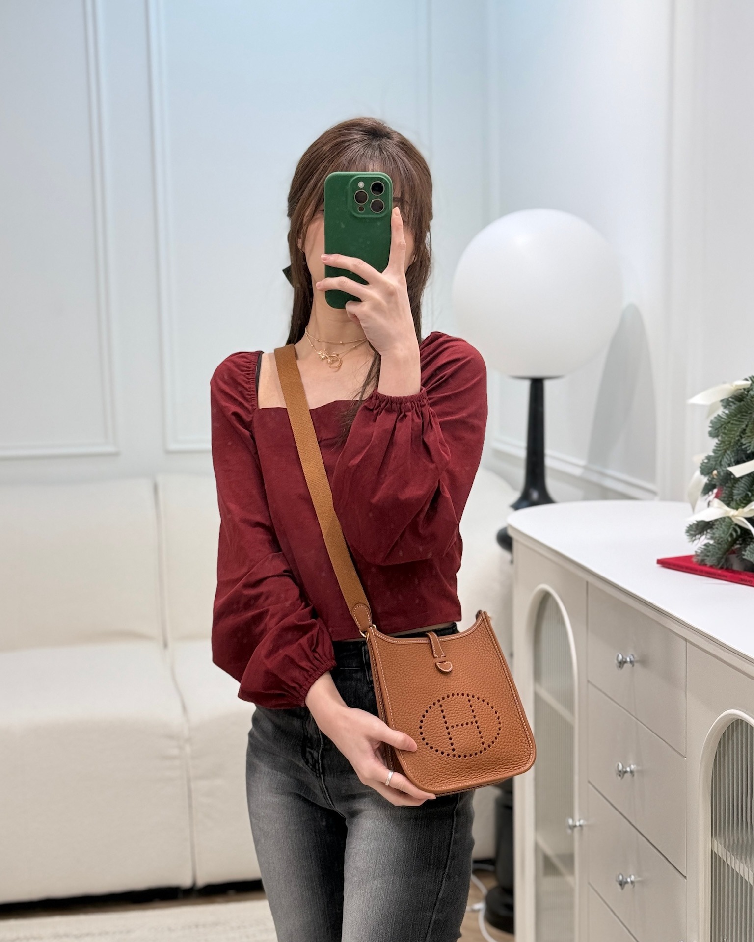 Hermès Mini Evelyne 16 Amazone Gold 37 Clemence