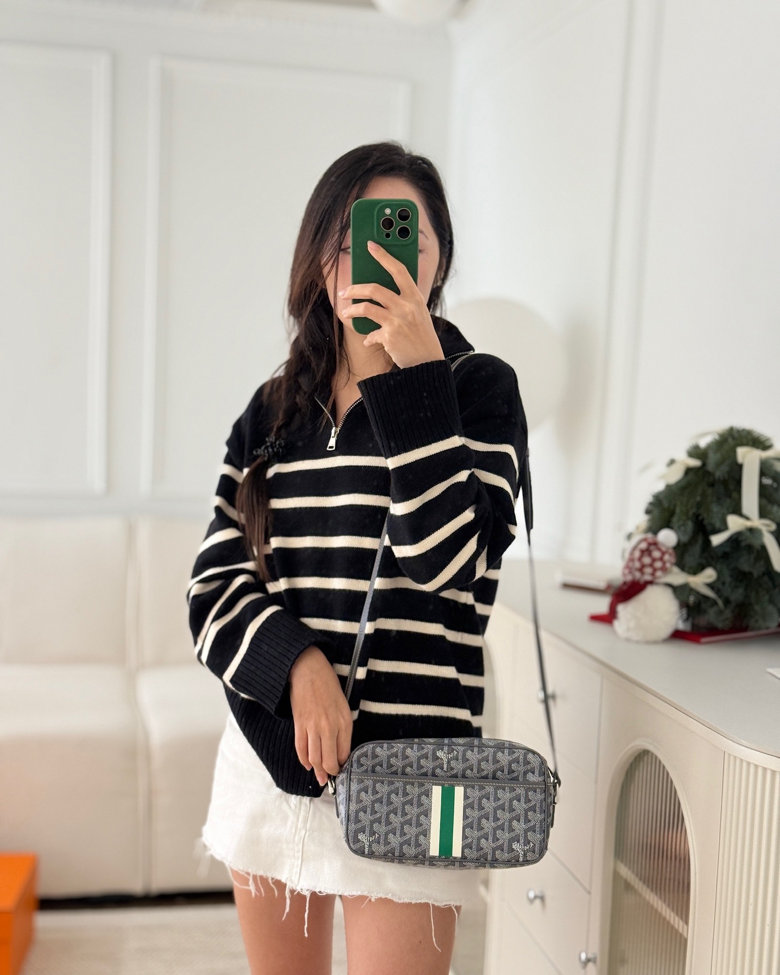 Goyard Cap-Vert PM Bag Grey Goyardine