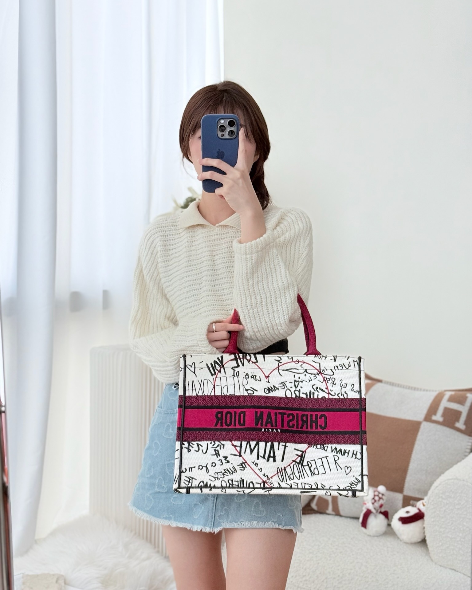 Dior Medium Book Tote DiorAmour 2020 Limited Edition