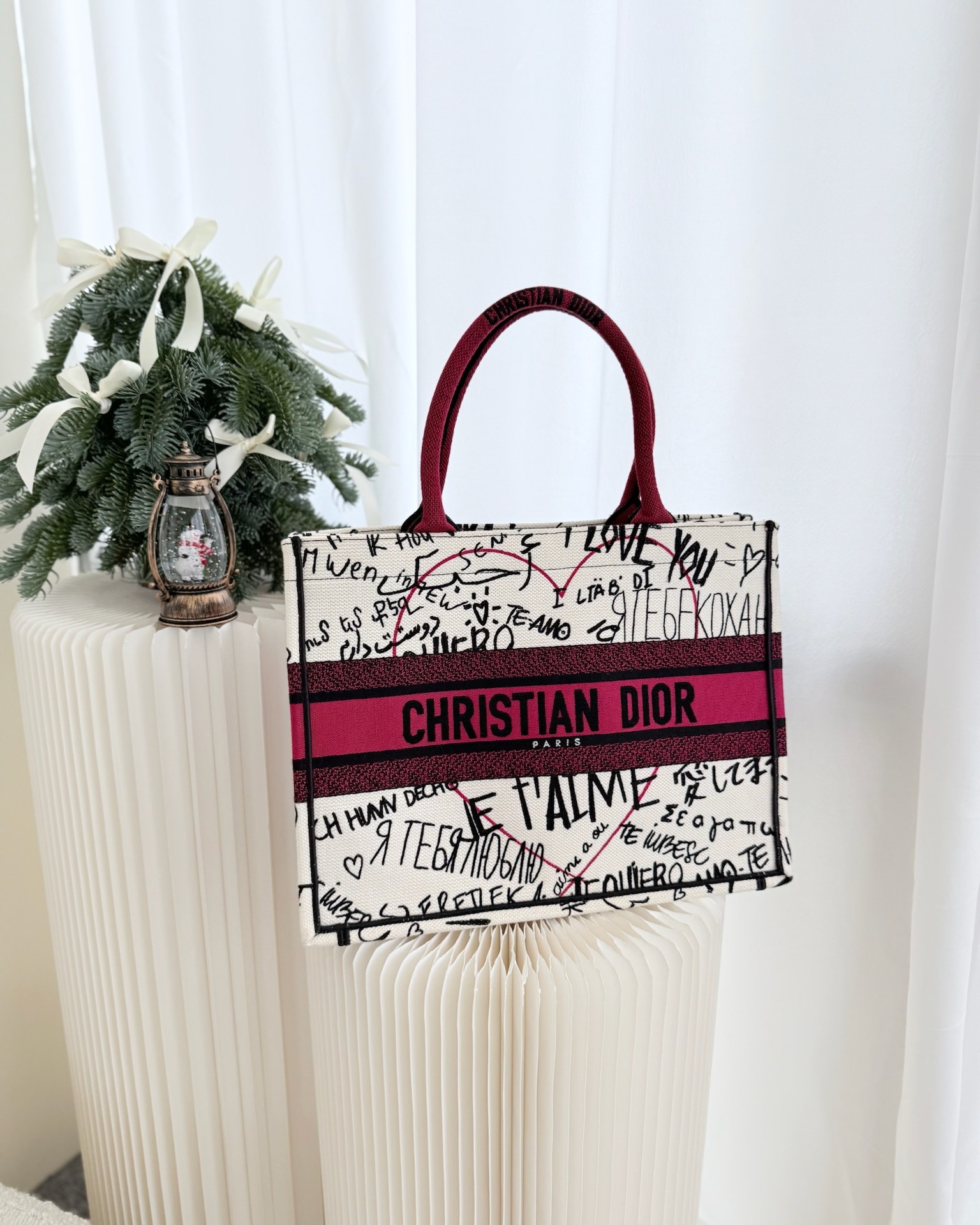 Dior Medium Book Tote DiorAmour 2020 Limited Edition