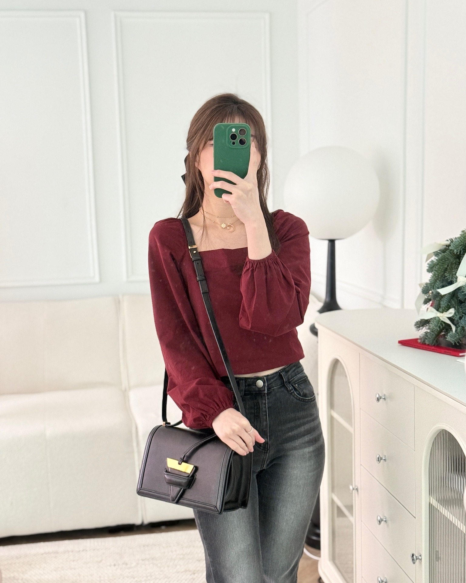 Loewe Medium Barcelona Shoulder Bag Black Calfskin