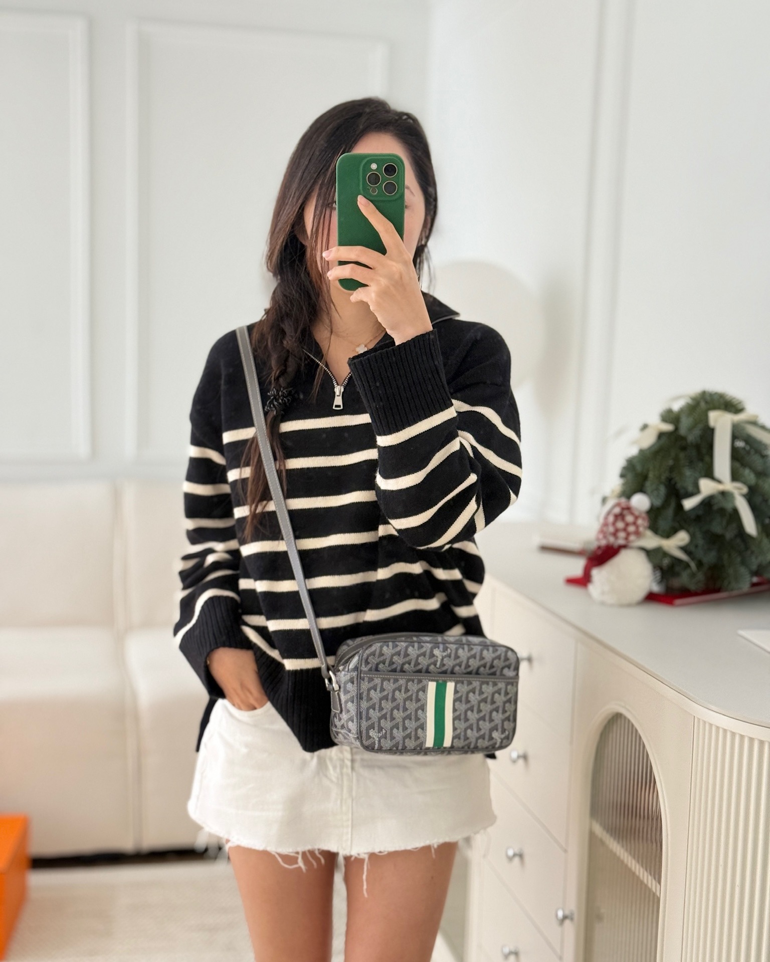 Goyard Cap-Vert PM Bag Grey Goyardine