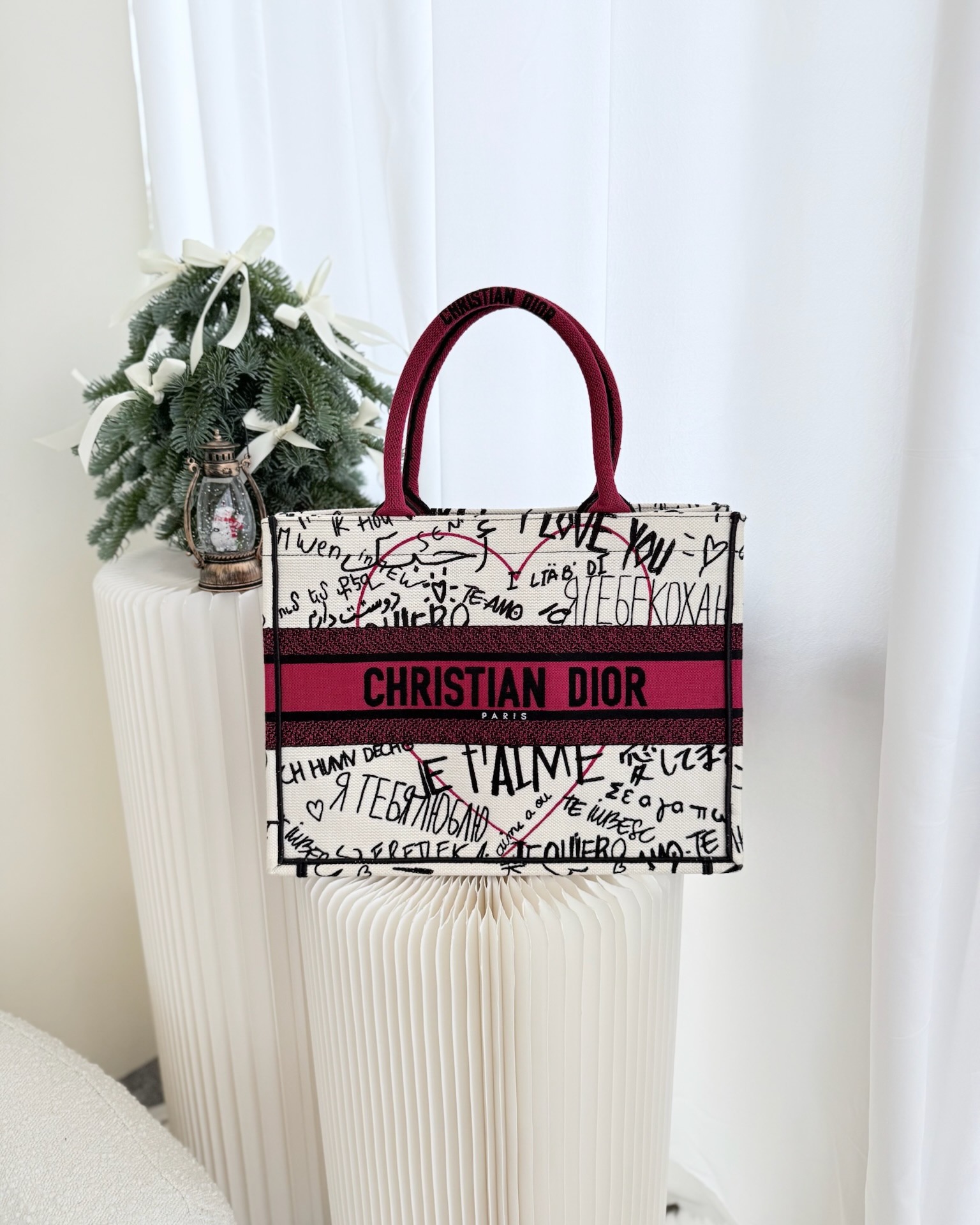 Dior Medium Book Tote DiorAmour 2020 Limited Edition