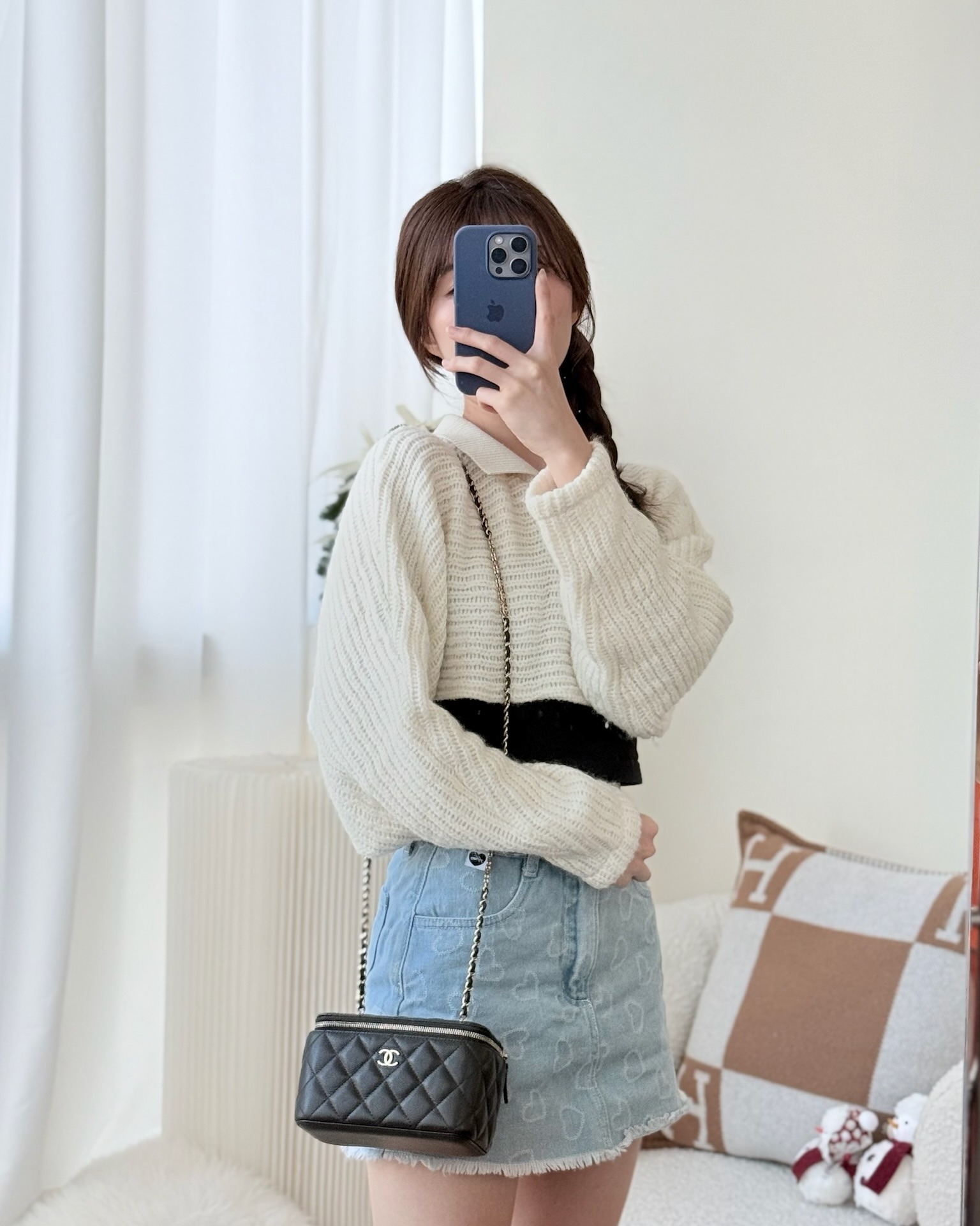 Chanel Vanity with CC Chain Black Caviar