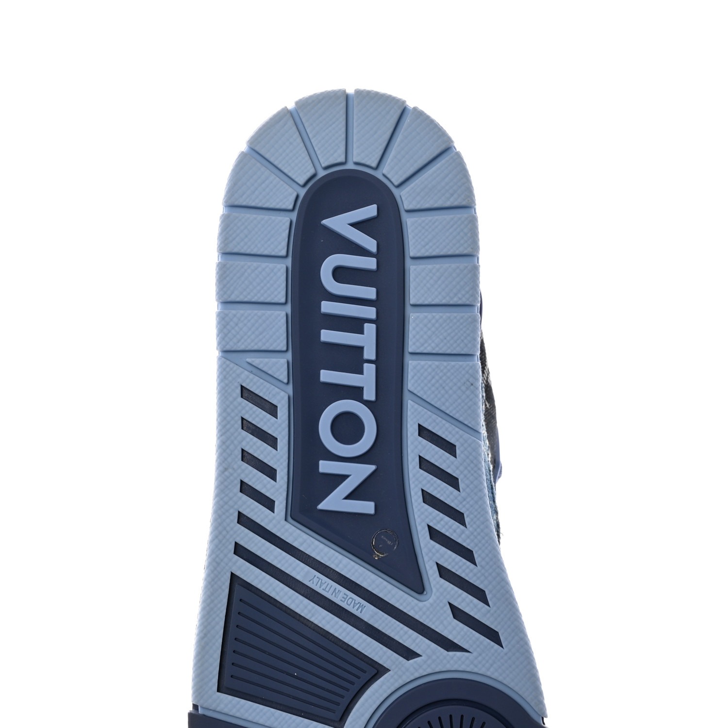 LOUIS VUITTON Monogram Denim Mens LV Trainer Sneakers