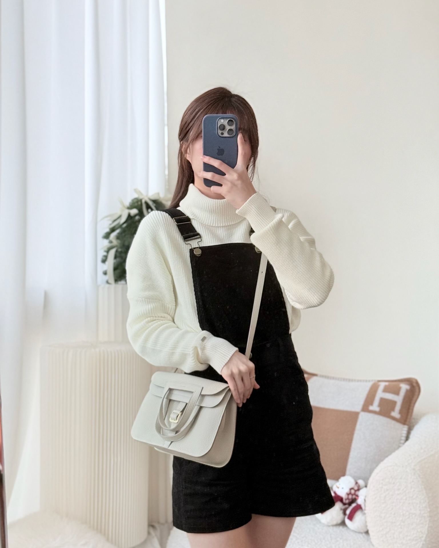 Hermès Halzan 25 Beton 8L Clemence