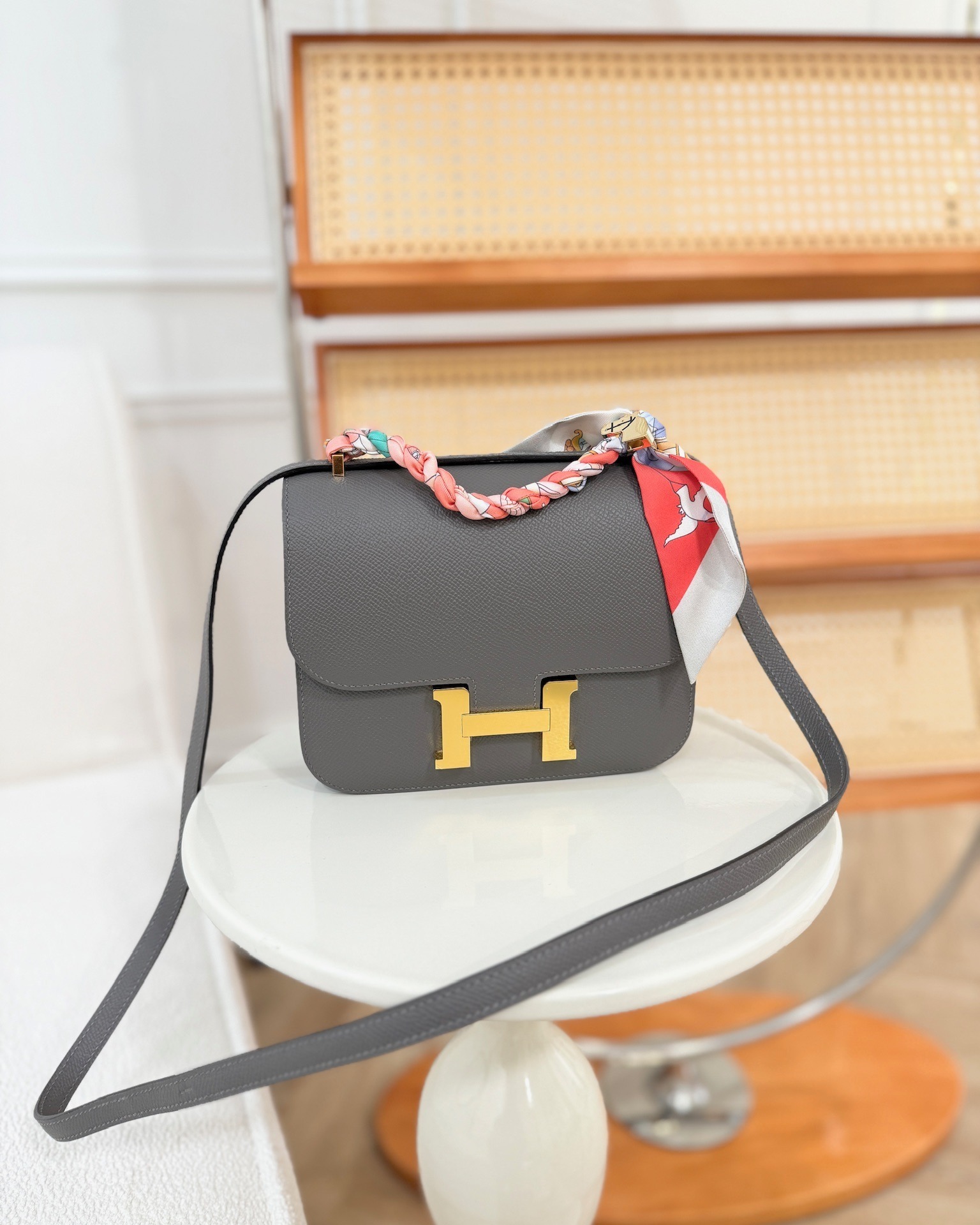 Hermès Constance III Mini Veau Epsom 0L Gris Meyer