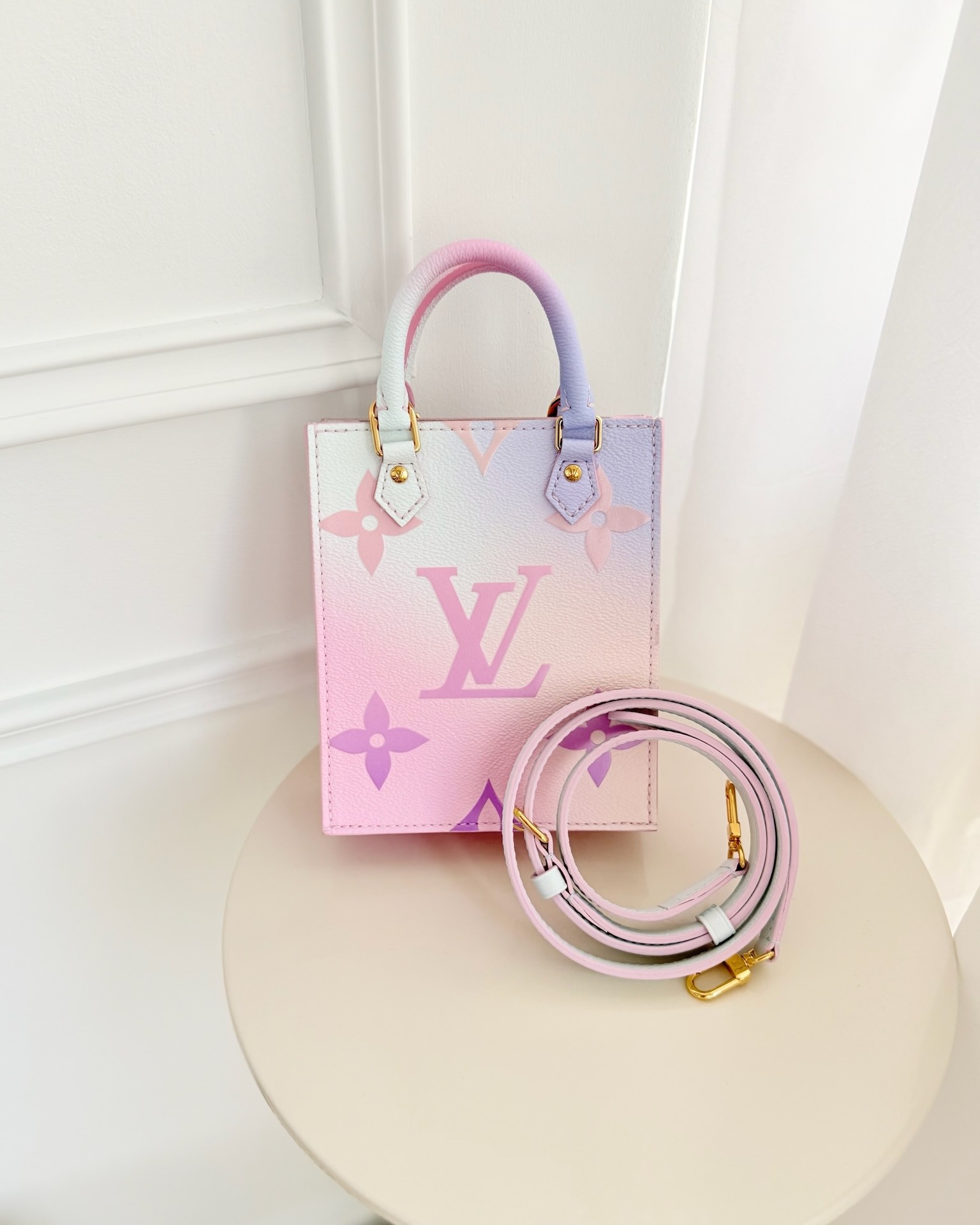 Louis Vuitton Petit Sac Plat Bag Sunrise Pastel