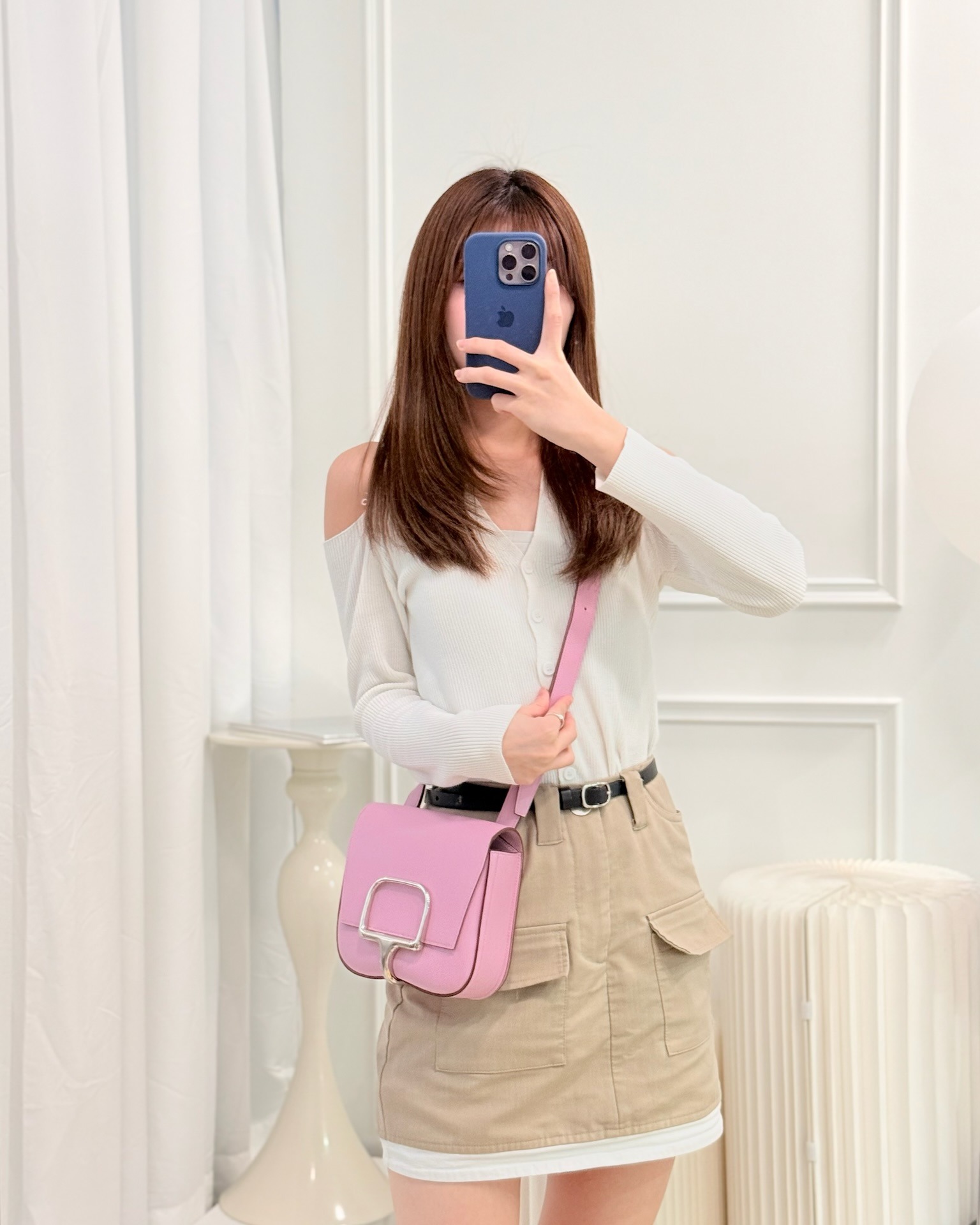Hermès Della Cavalleria Mini Bag Mauve Sylvestre X9 Epsom