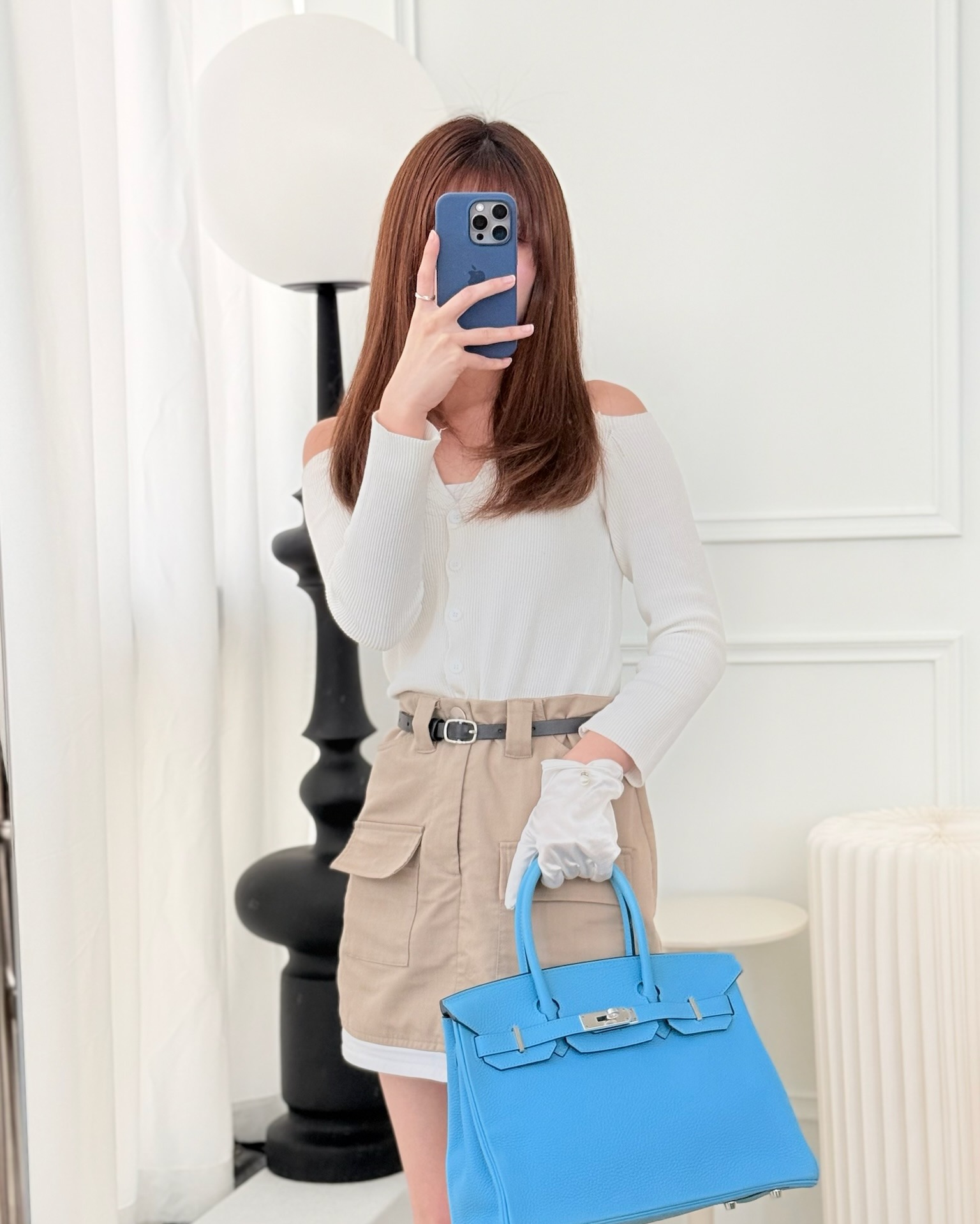 Hermès Birkin 30 Bleu De Nord Togo Palladium Hardware