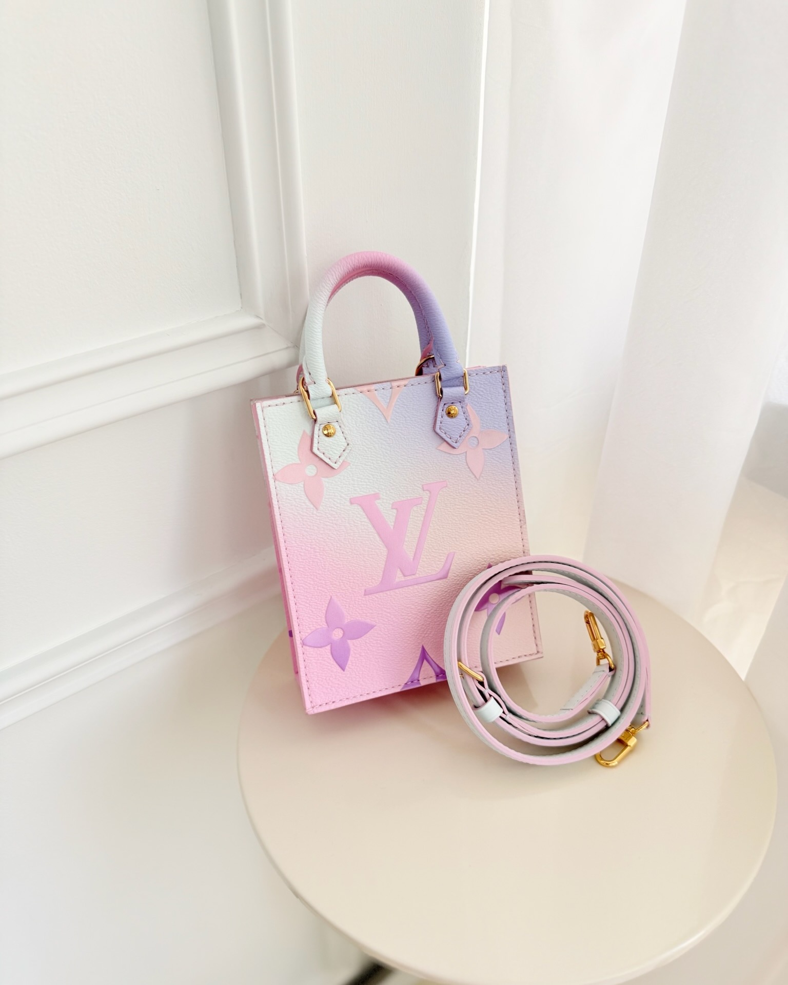 Louis Vuitton Petit Sac Plat Bag Sunrise Pastel