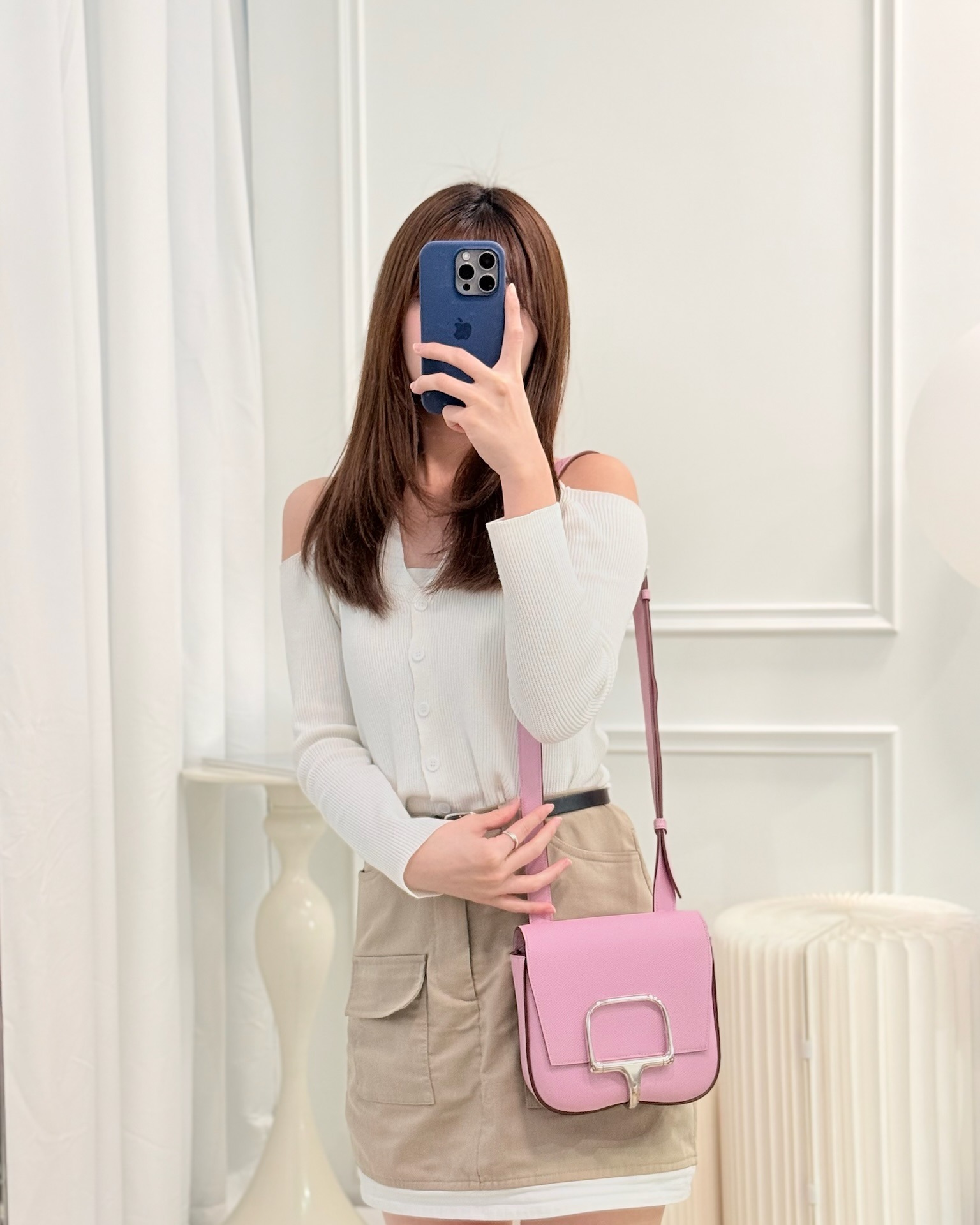 Hermès Della Cavalleria Mini Bag Mauve Sylvestre X9 Epsom