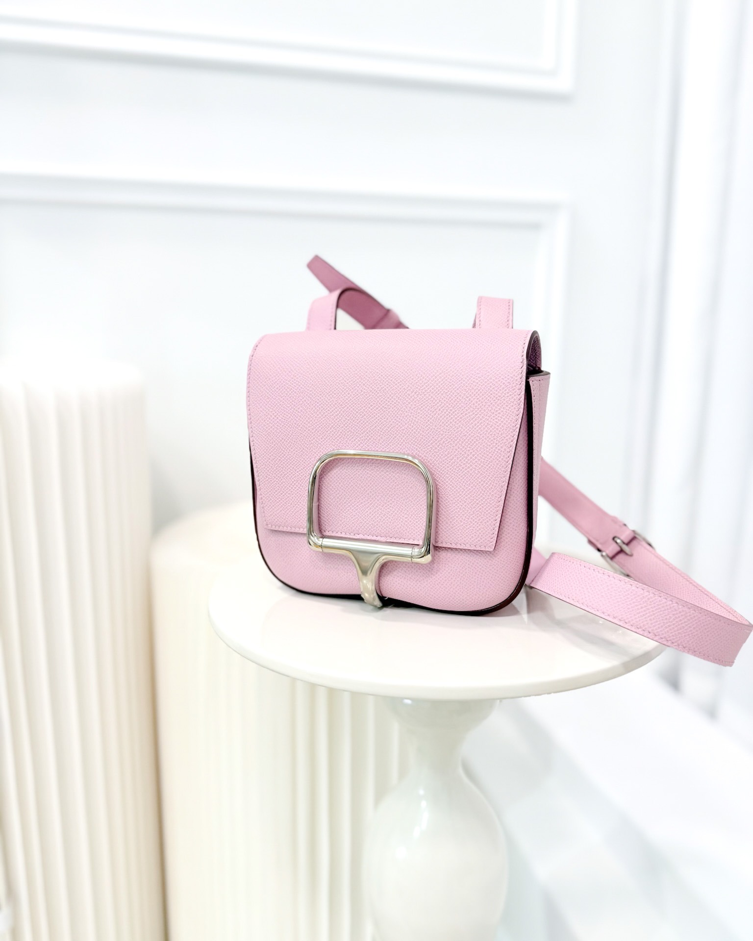 Hermès Della Cavalleria Mini Bag Mauve Sylvestre X9 Epsom