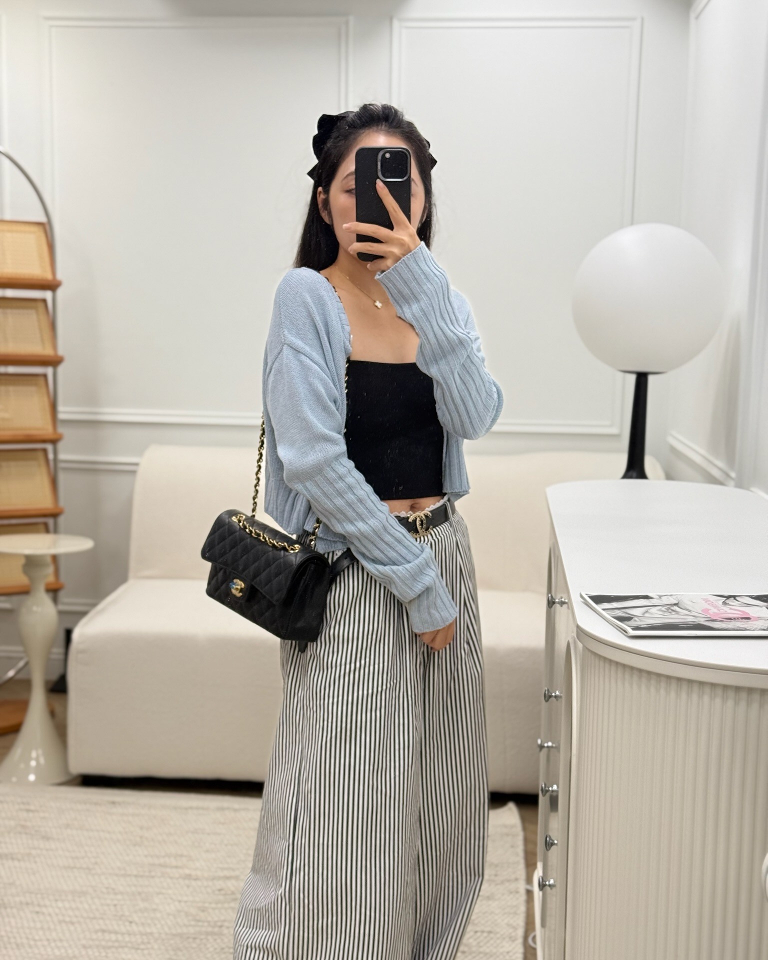 Chanel Small Classic Flap Quilted Black Caviar