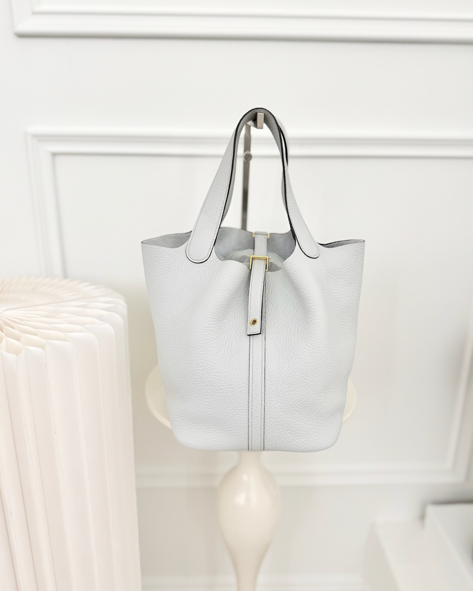 Hermès Picotin Lock 22 Bleu Pale 08 Clemence