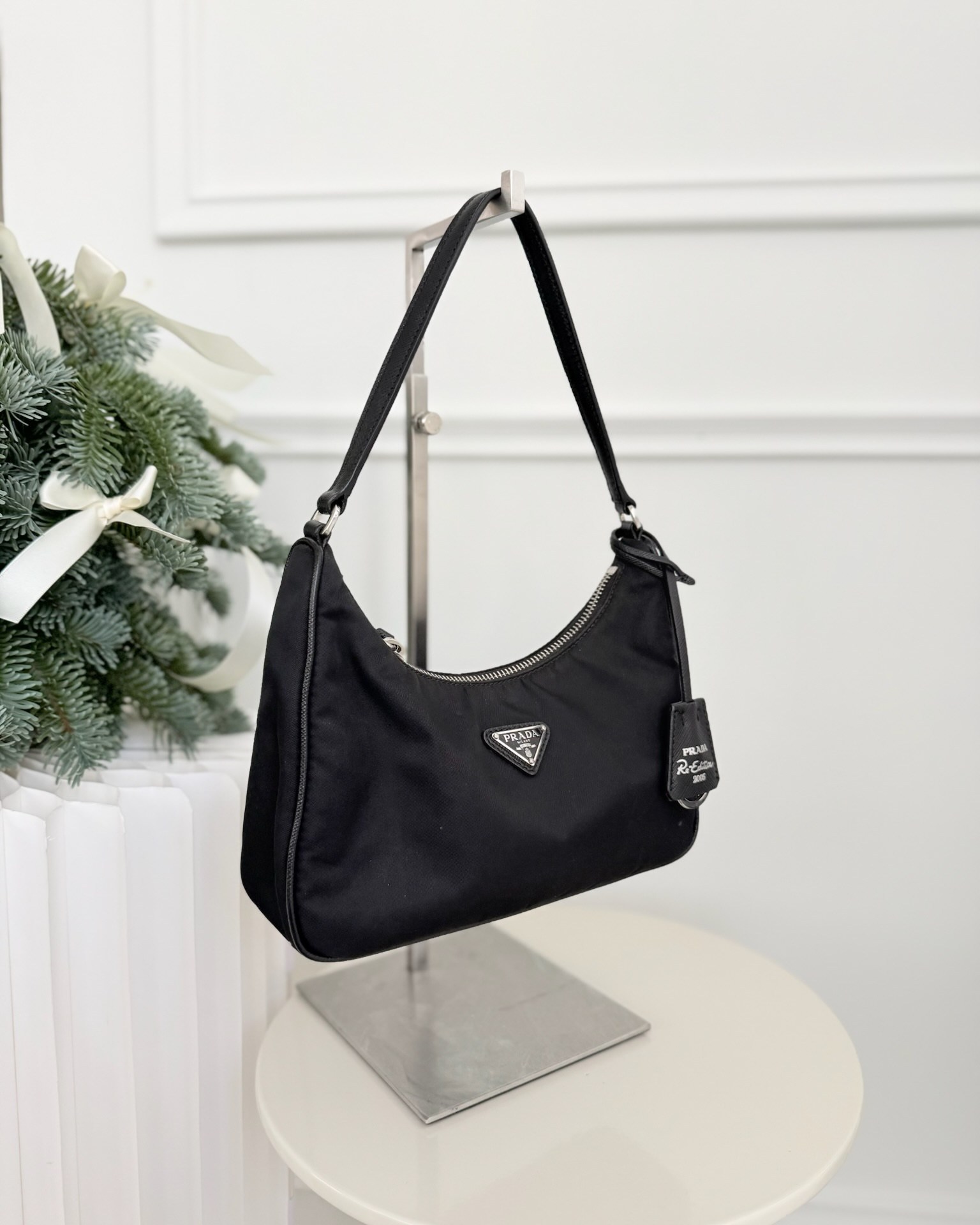 Prada Re-Edition 2005 Nylon Mini Bag Black