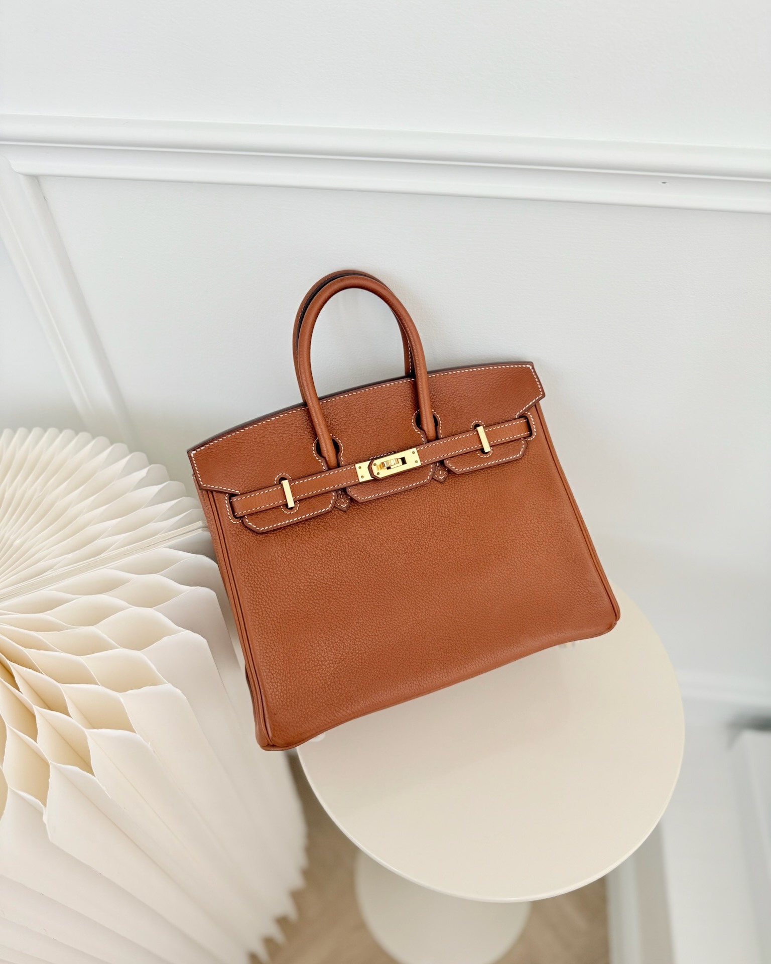 Hermès Birkin 25 Retourne Fauve 34 Barenia