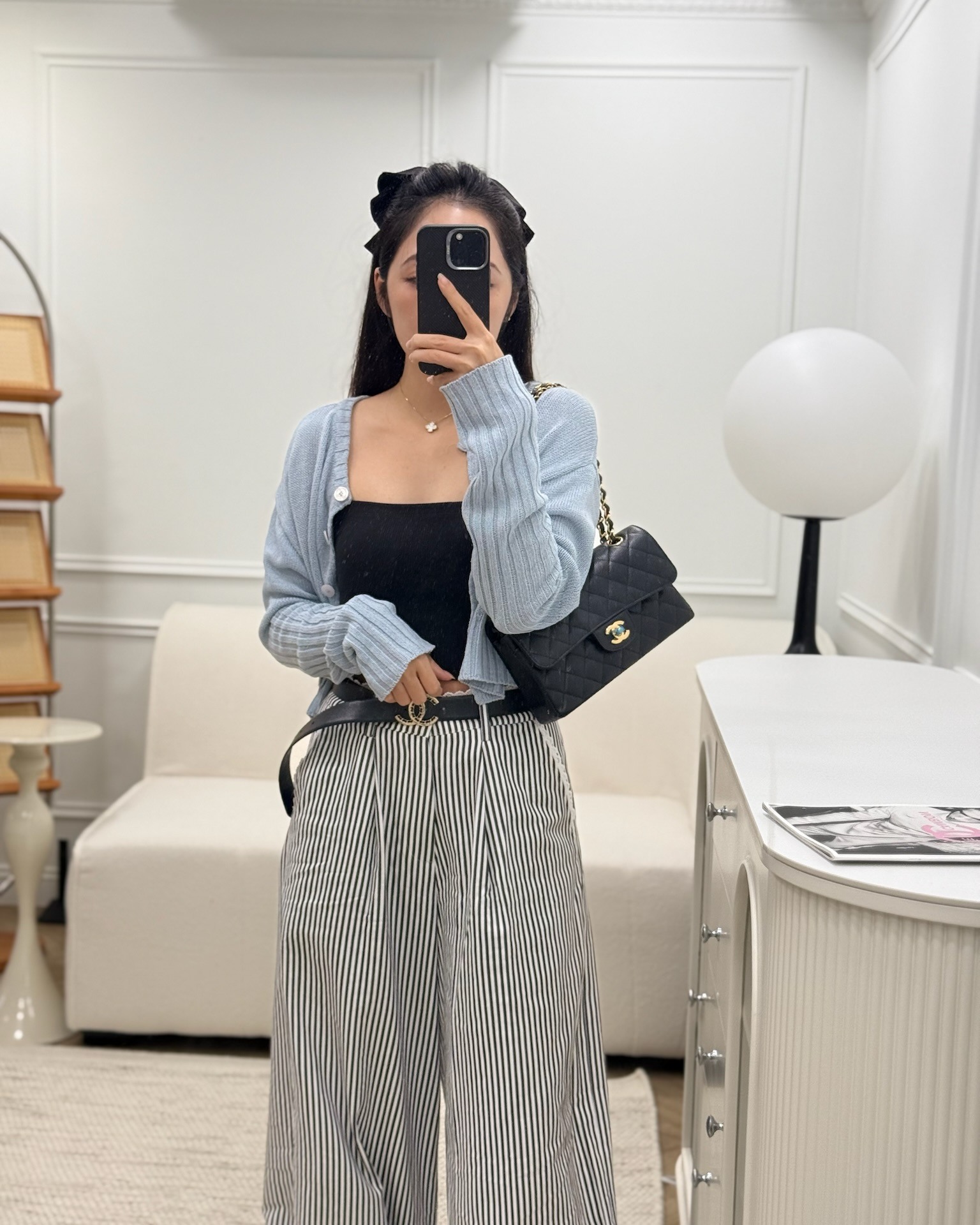 Chanel Small Classic Flap Quilted Black Caviar