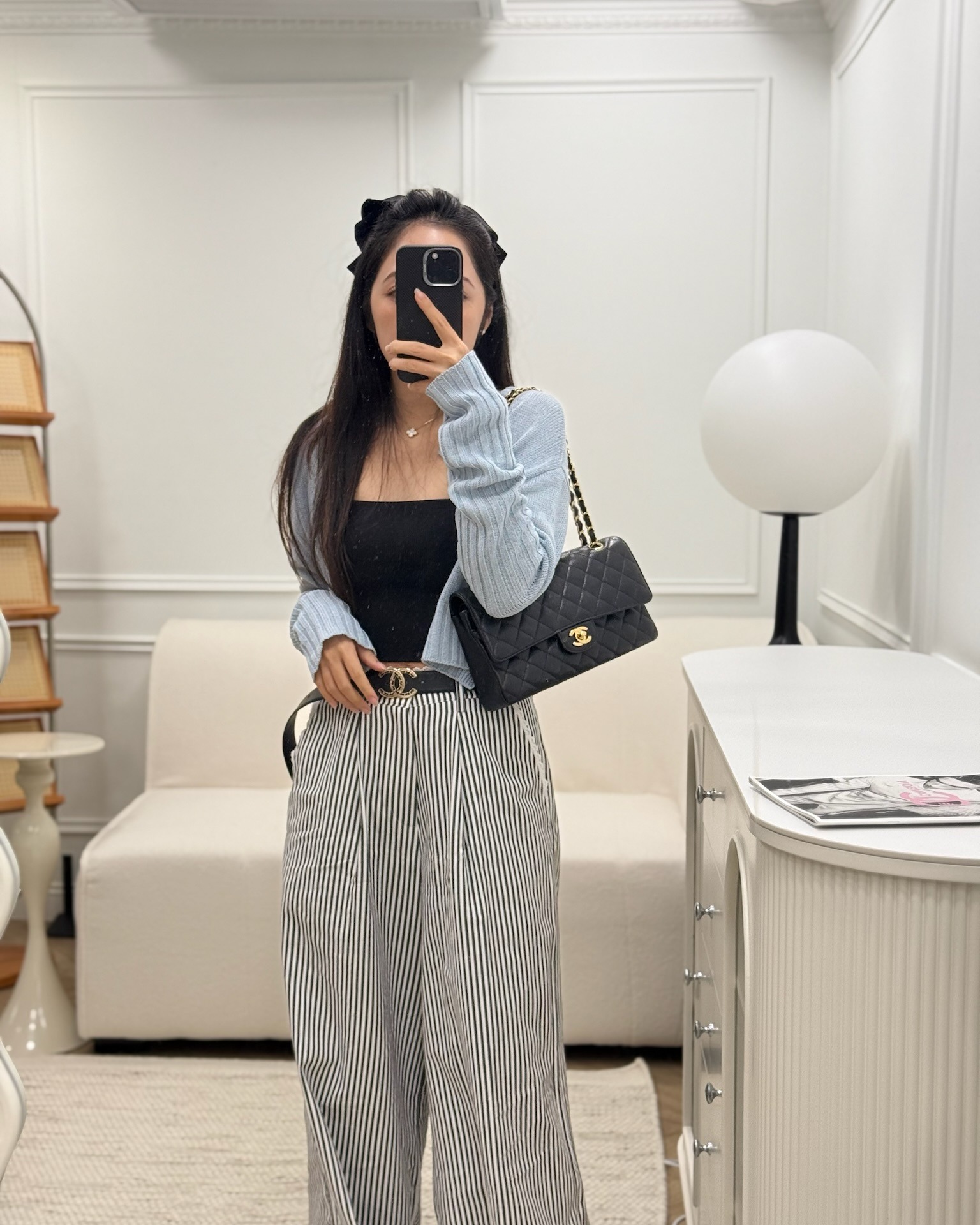 Chanel Medium Classic Flap Quilted Black Caviar