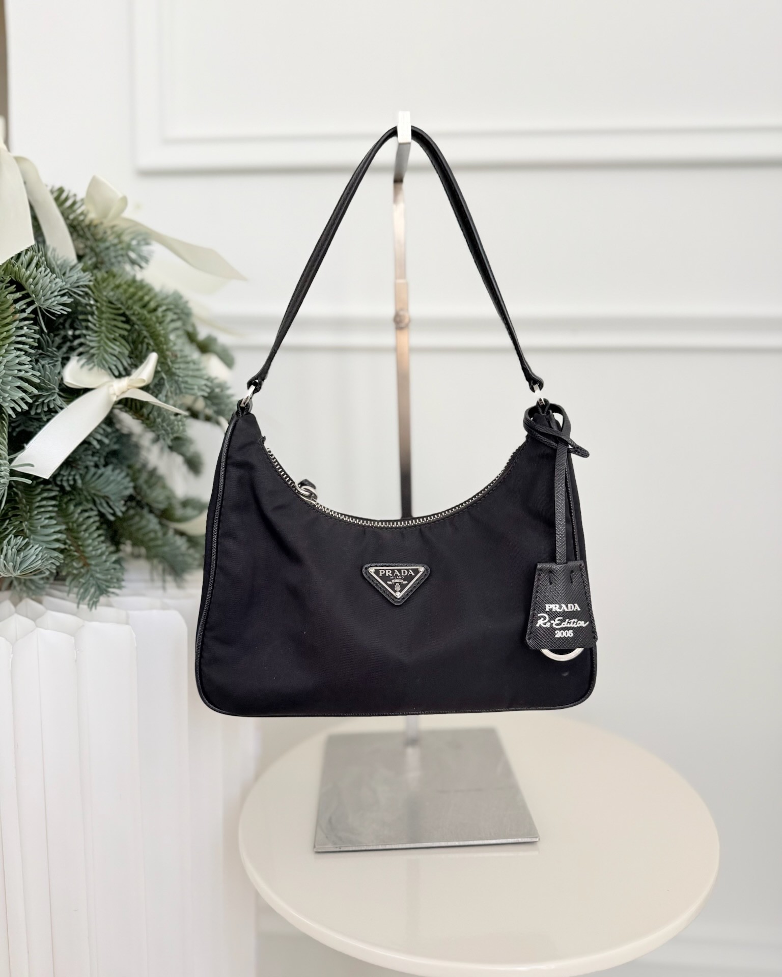 Prada Re-Edition 2005 Nylon Mini Bag Black