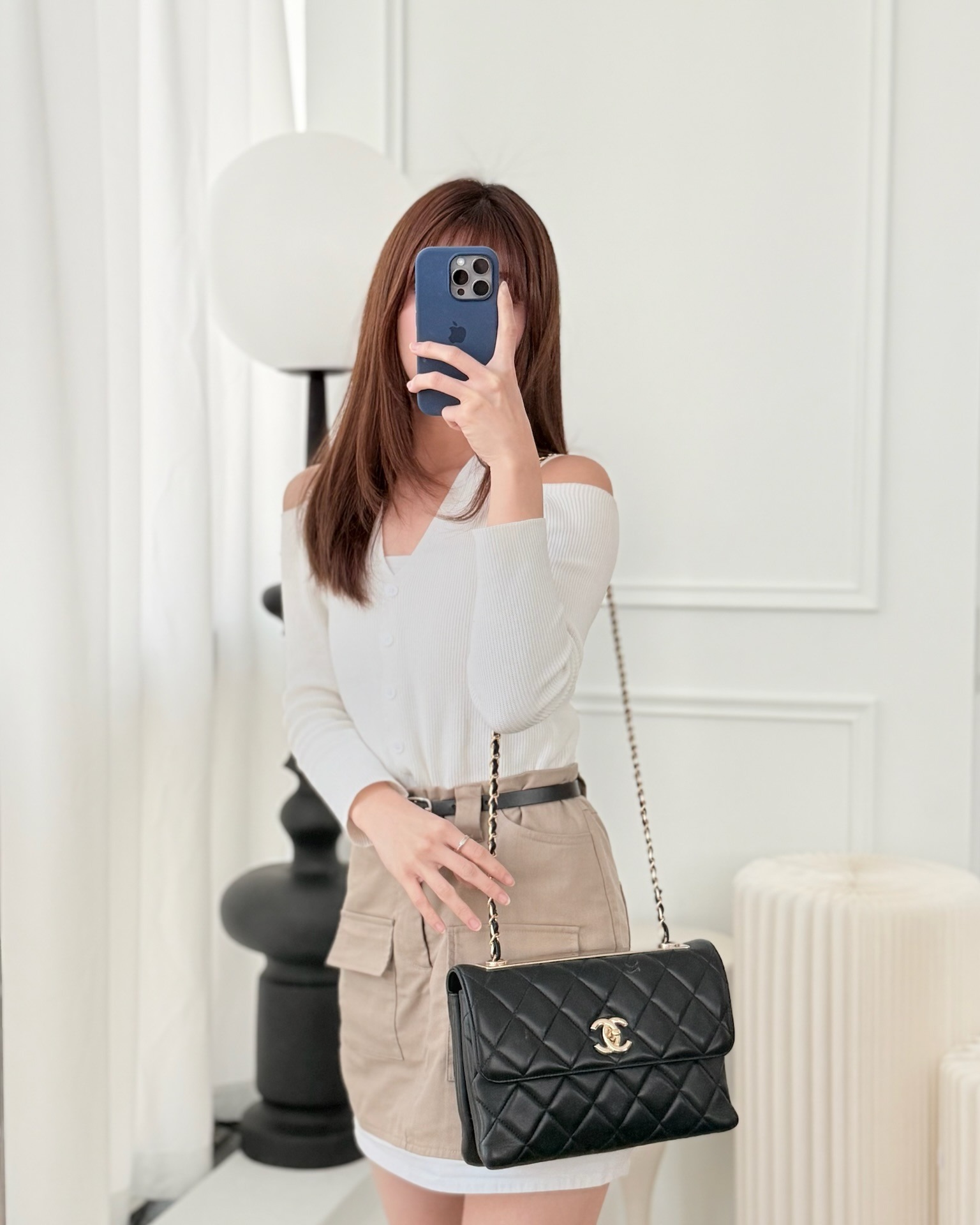 Chanel Trendy CC Flap Bag Black Lambskin