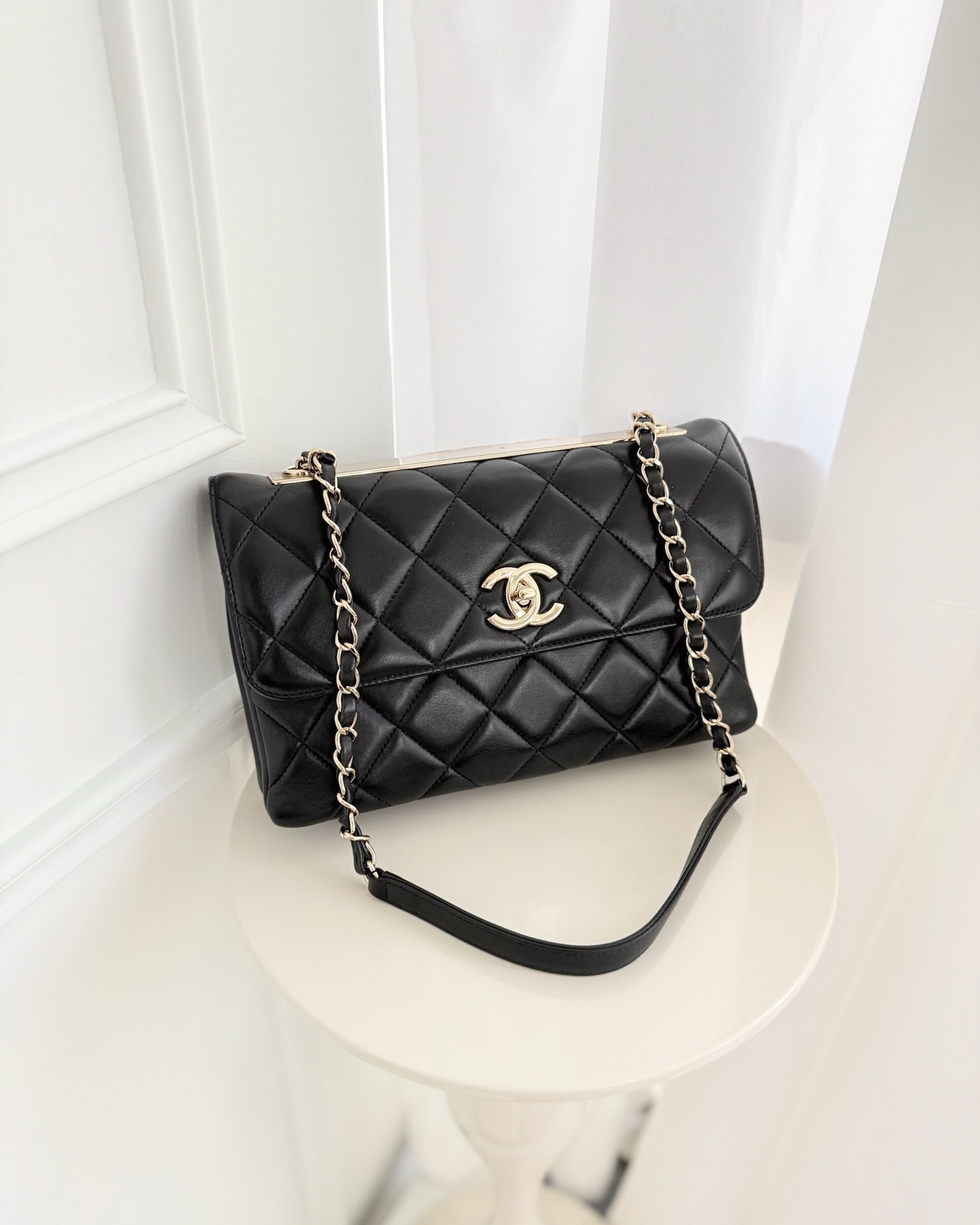 Chanel Trendy CC Flap Bag Black Lambskin