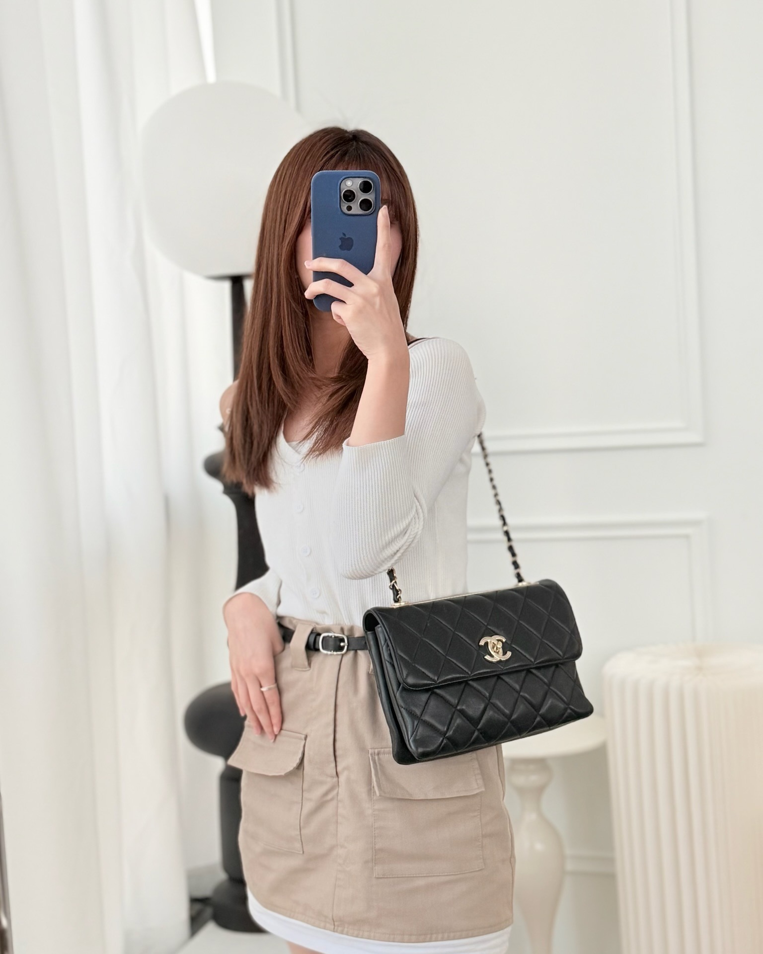 Chanel Trendy CC Flap Bag Black Lambskin