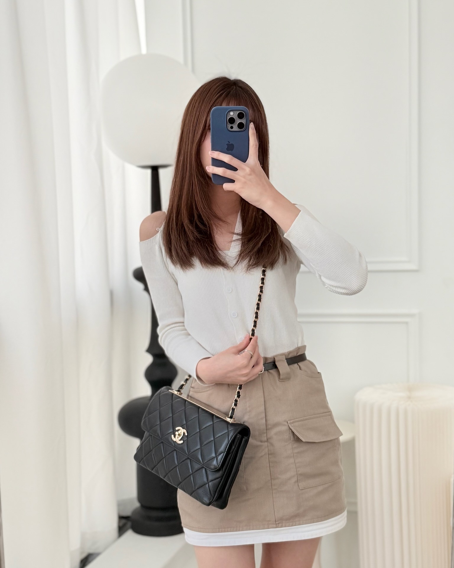 Chanel Trendy CC Flap Bag Black Lambskin