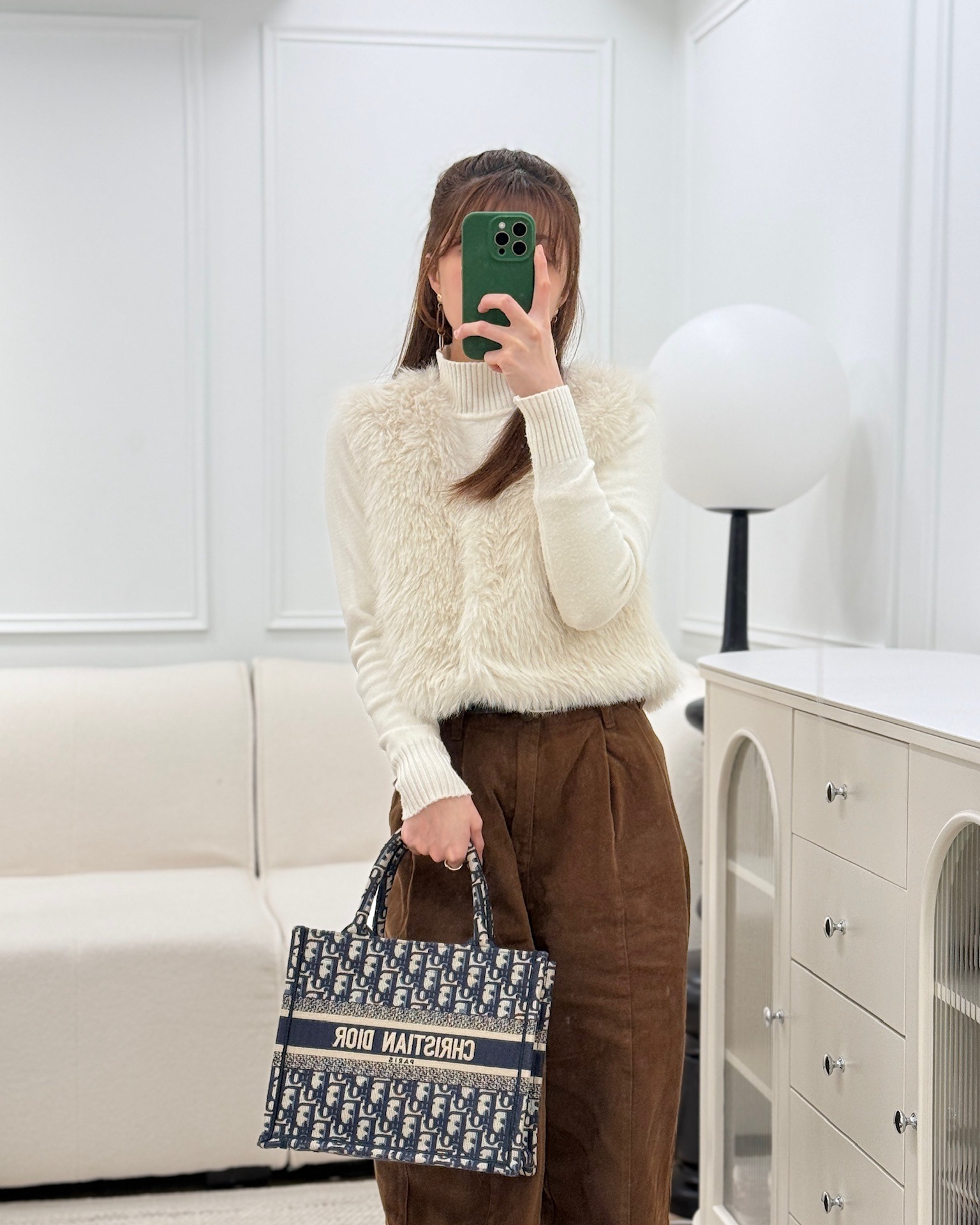 Dior New Small Book Tote Navy Dior Oblique Embroidery Canvas