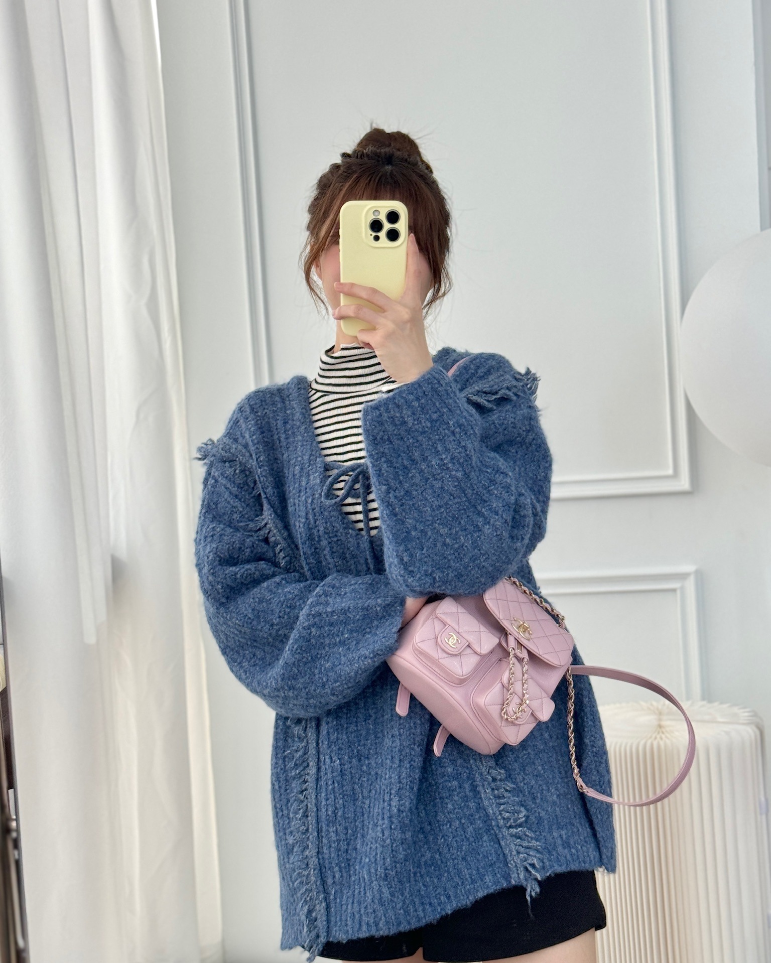 Chanel Mini Duma Backpack Pink Lilac Caviar