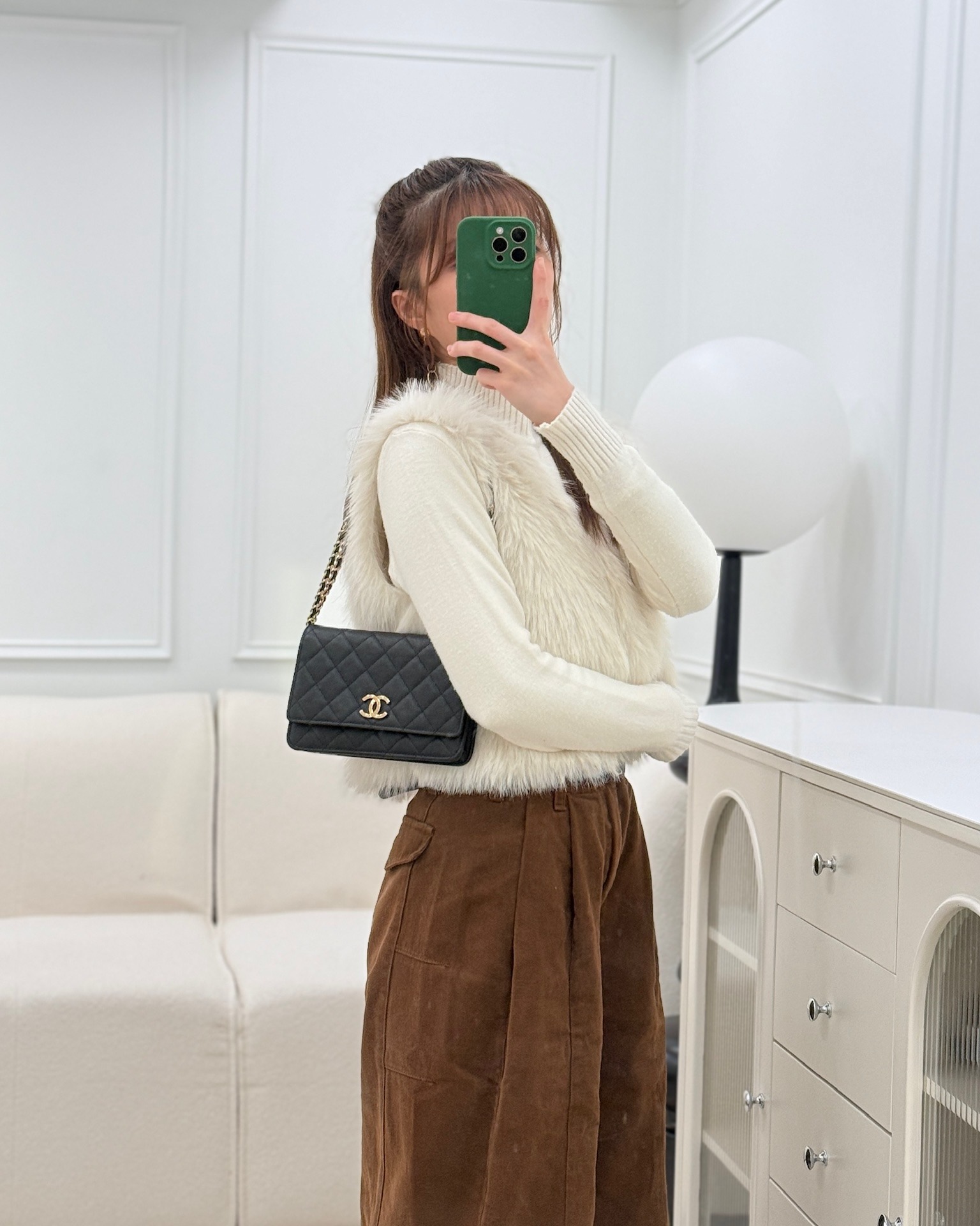 Chanel Wallet On Chain WOC Black Caviar 23C