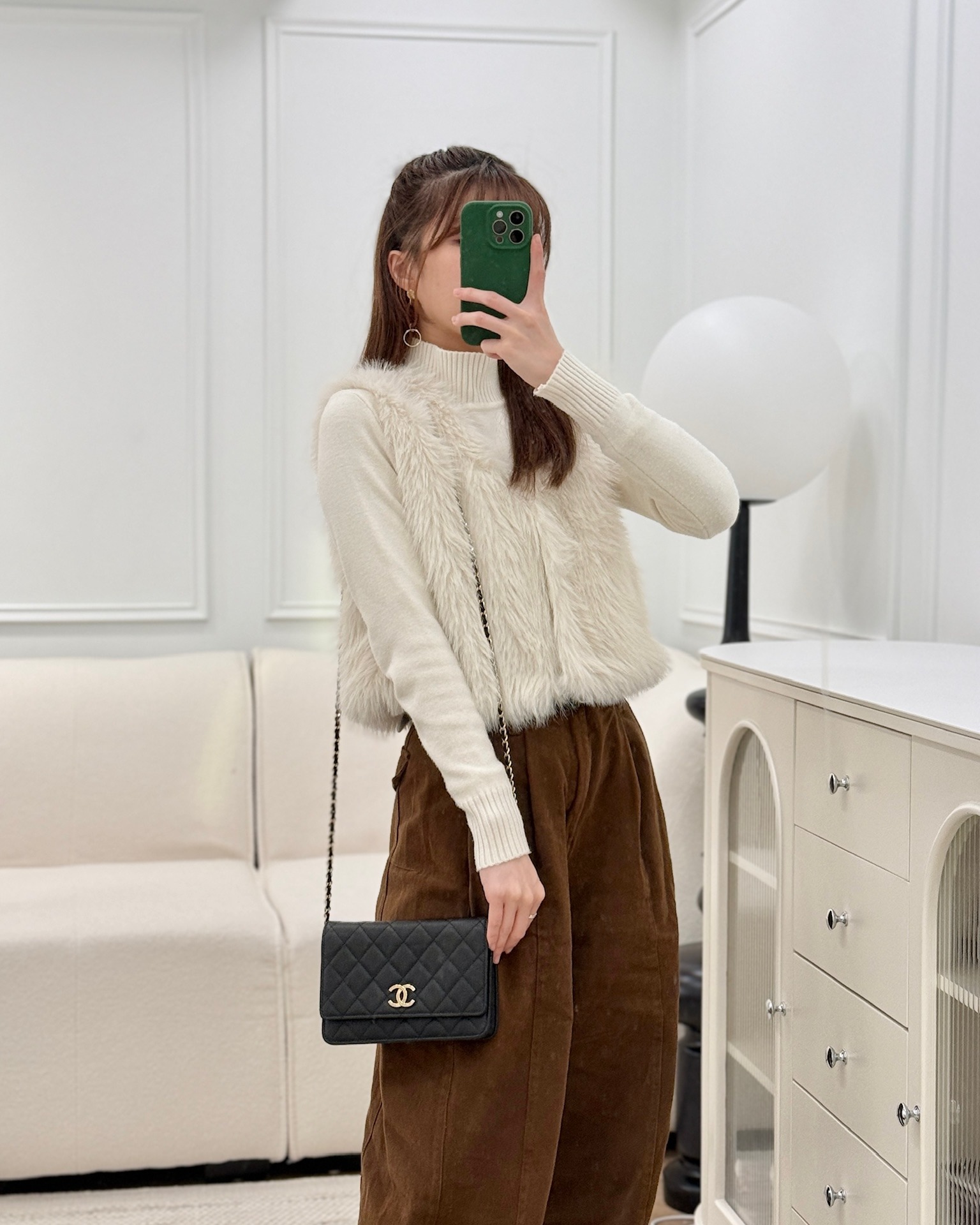 Chanel Wallet On Chain WOC Black Caviar 23C