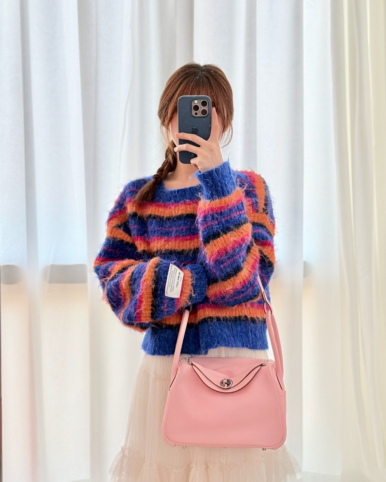 Hermès Lindy 26 Rose Sakura Pink 3Q Swift Palladium Hardware