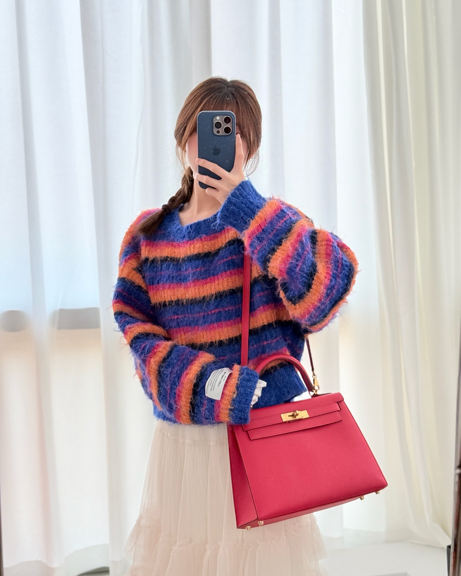 Hermès Kelly 28 Sellier Rose Extreme I6 Epsom