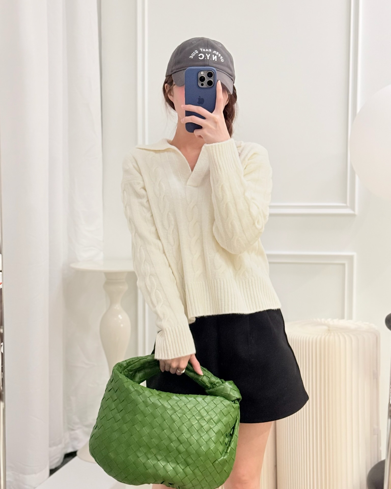 Bottega Veneta Teen Jodie Green Intrecciato Lambskin