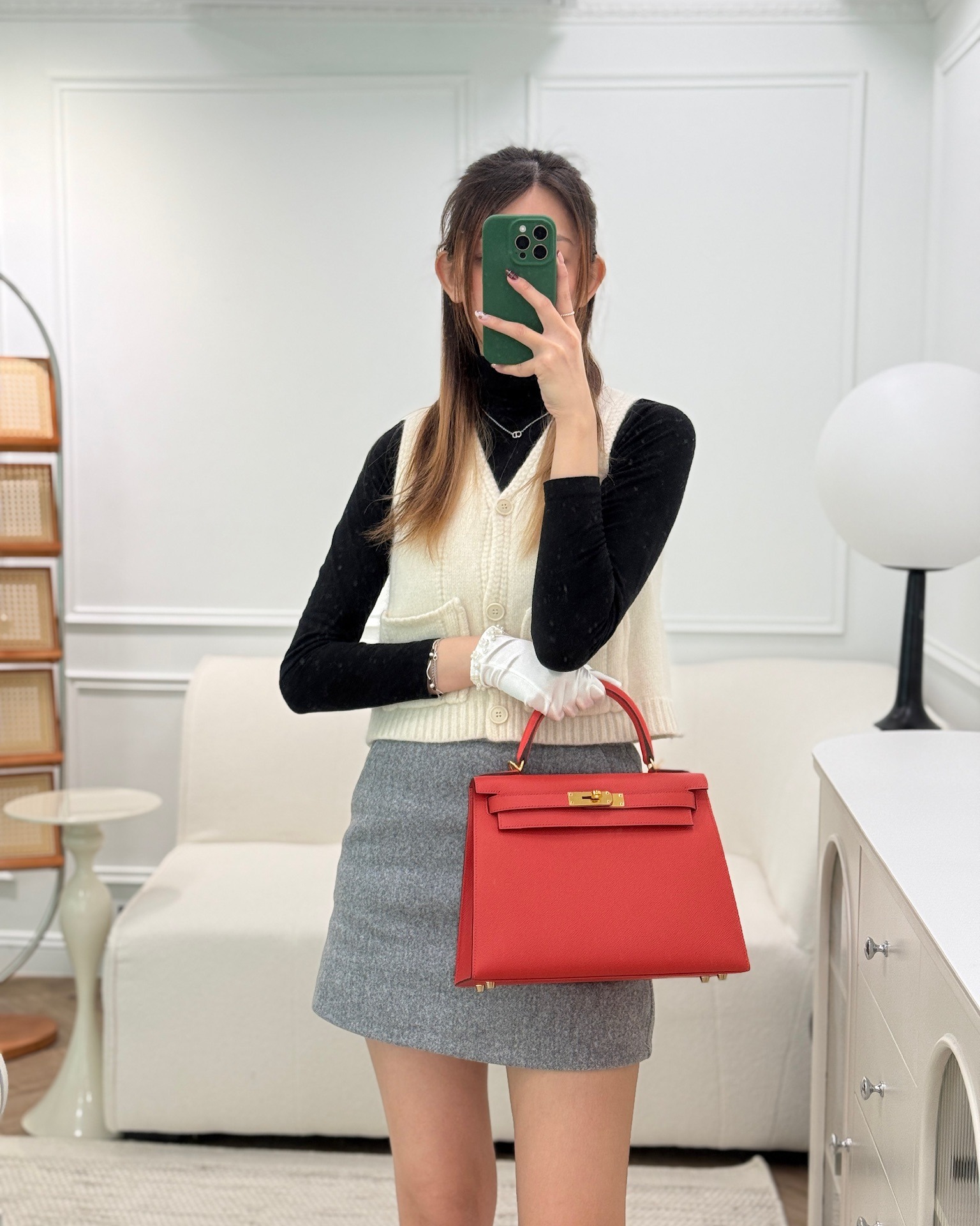 Hermès Sellier Kelly 28 Rose Jaipur Epsom